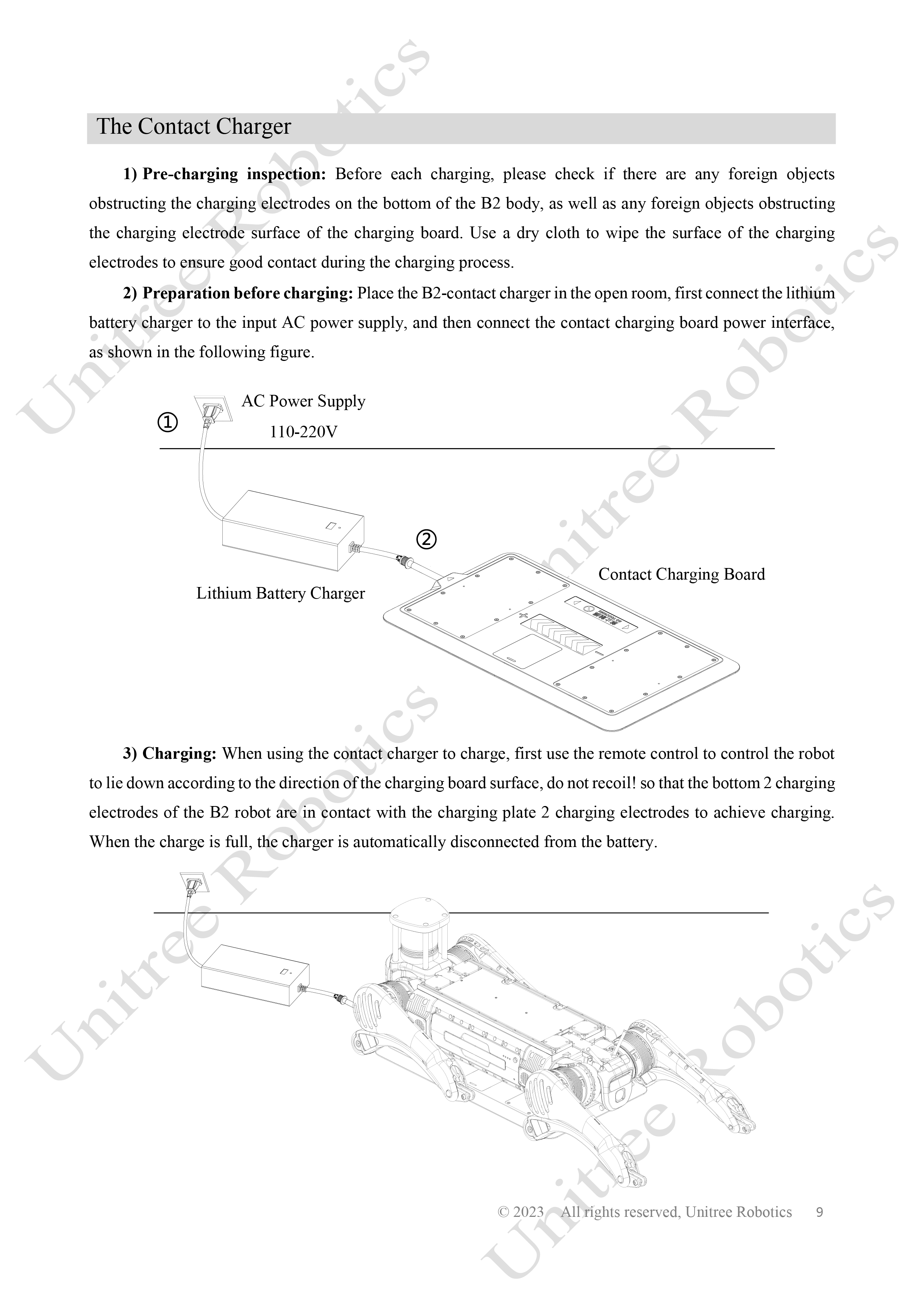 Unitree B2 Battery and Charger Manual page 9