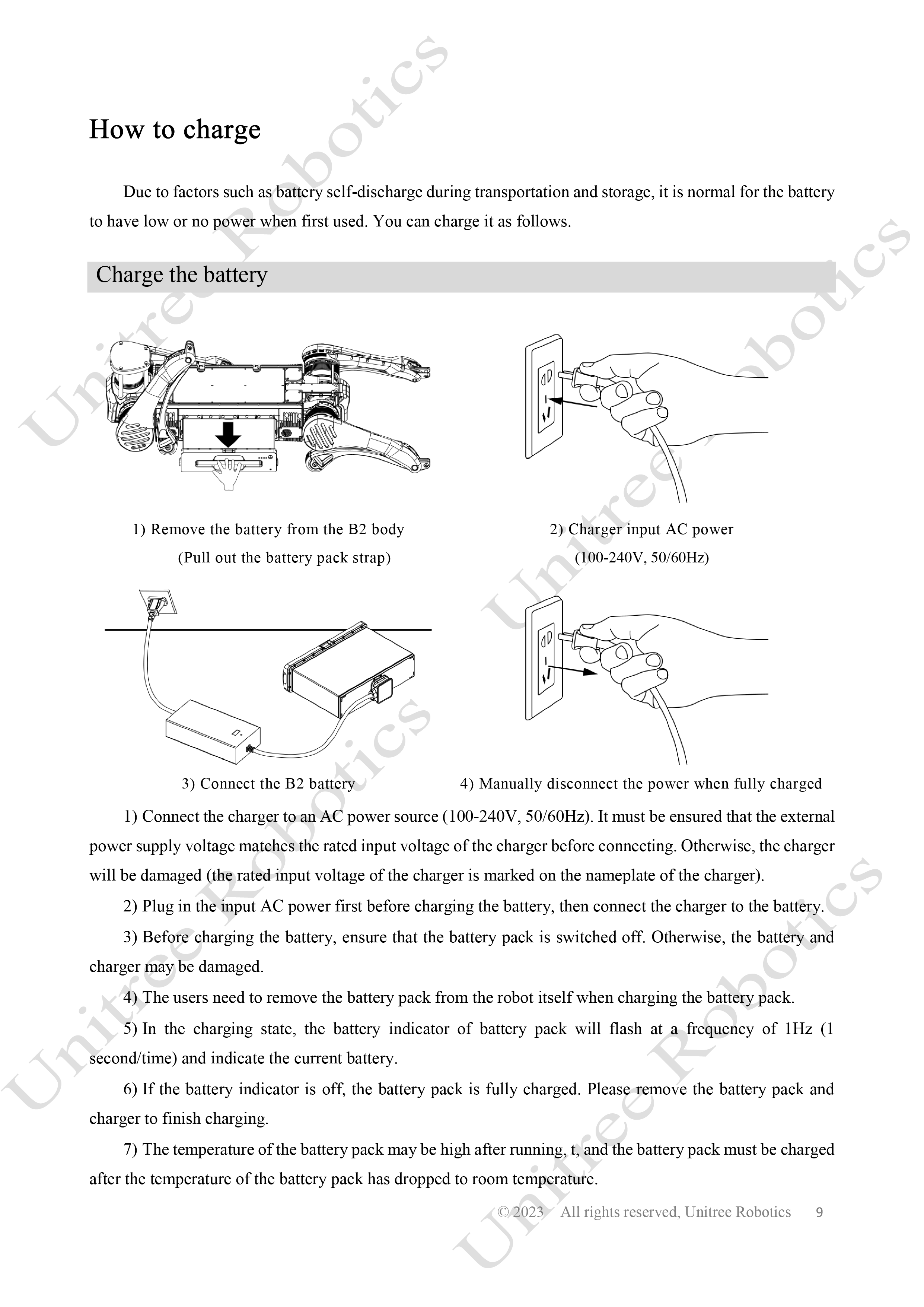 Unitree B2 Official User Manual page 10