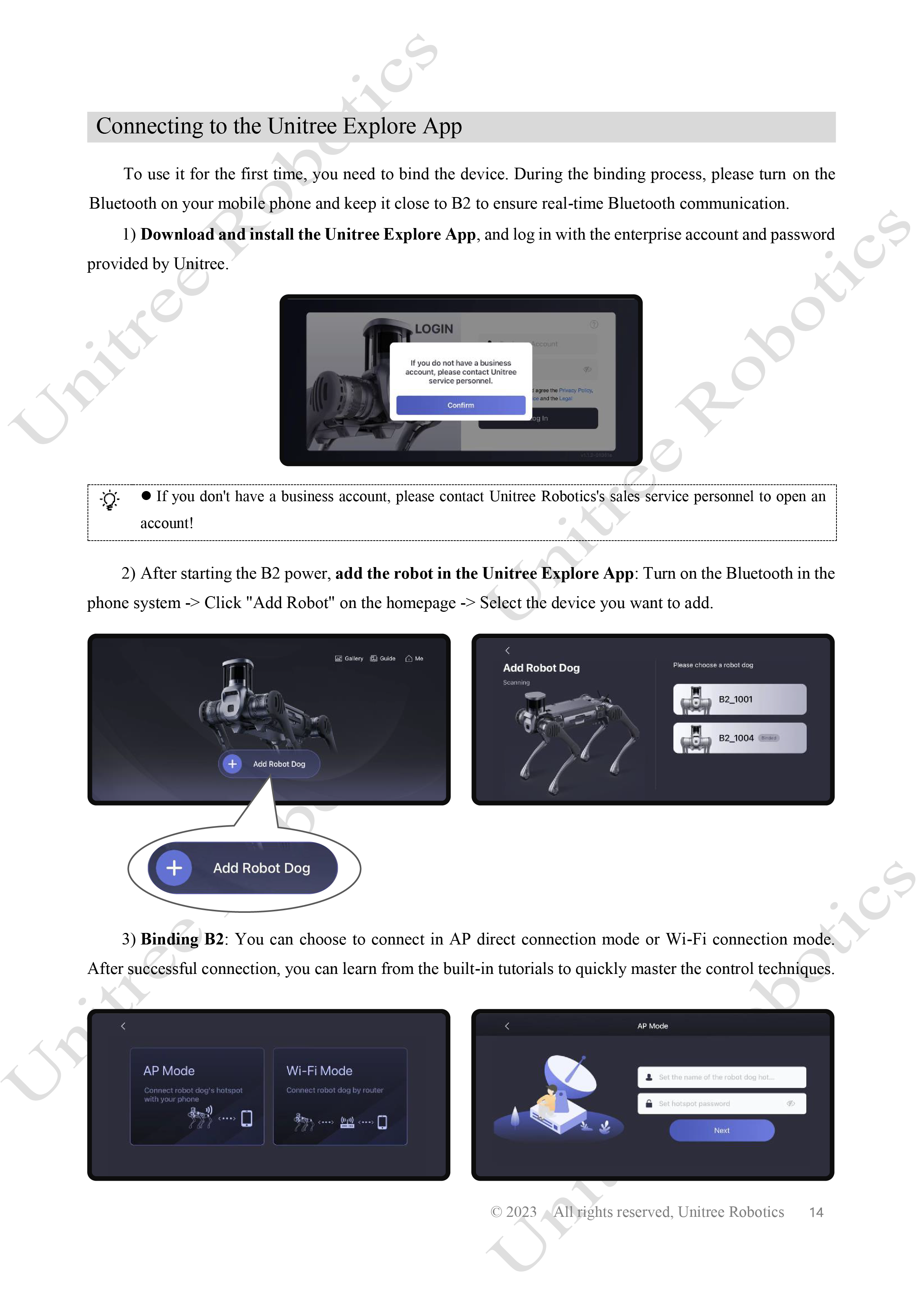 Unitree B2 Official User Manual page 15