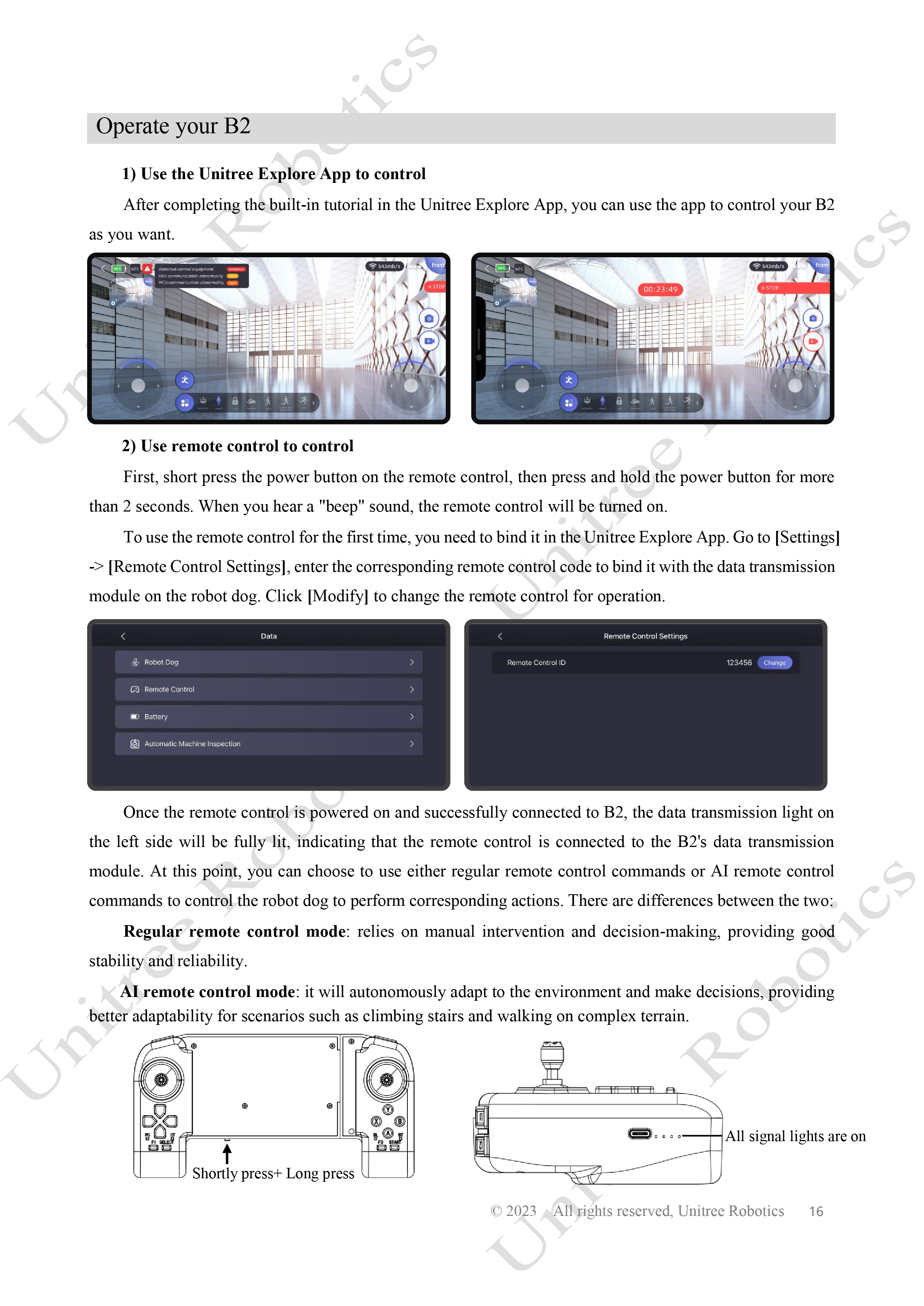 Unitree B2 Official User Manual page 17