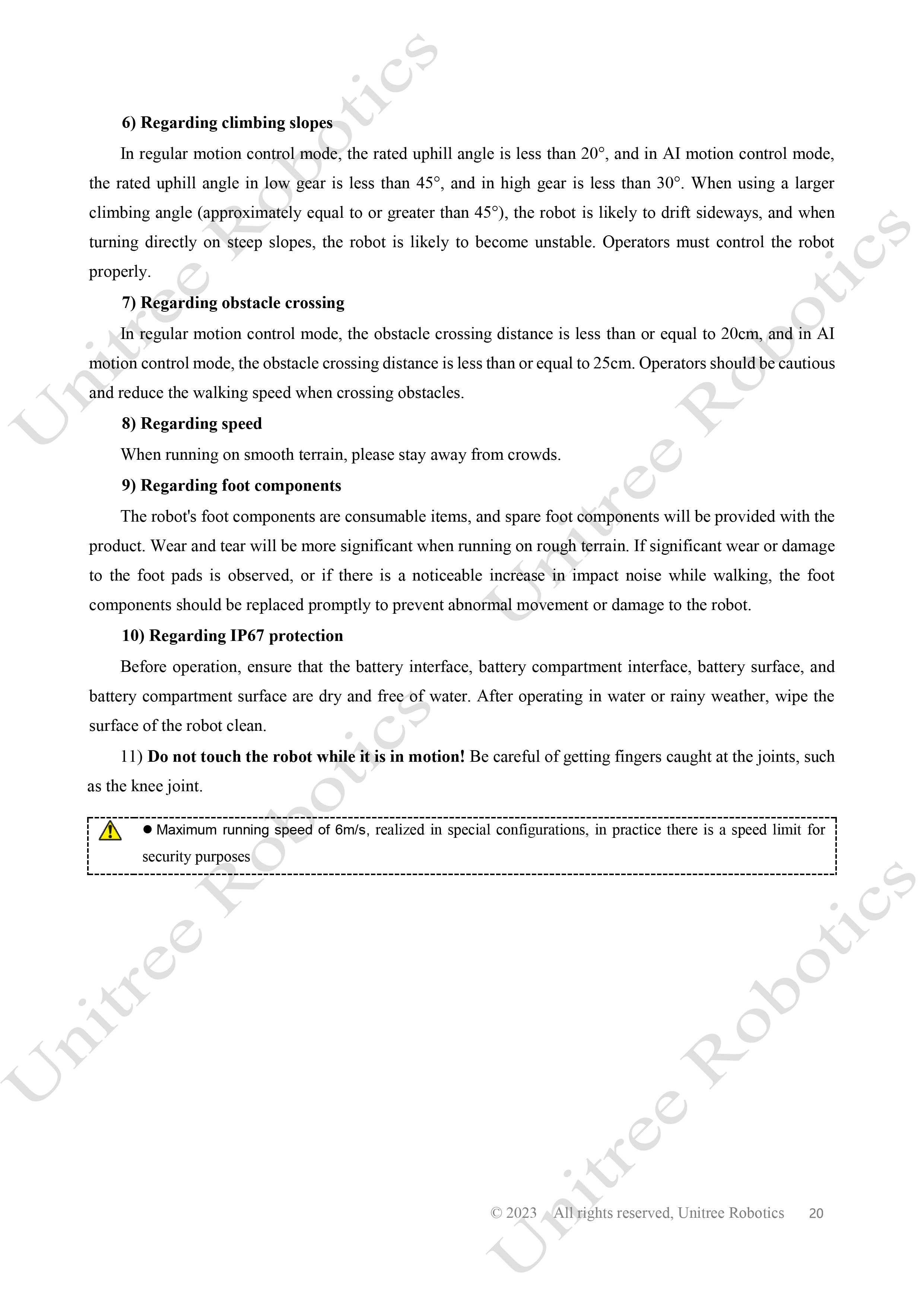 Unitree B2 Official User Manual page 21
