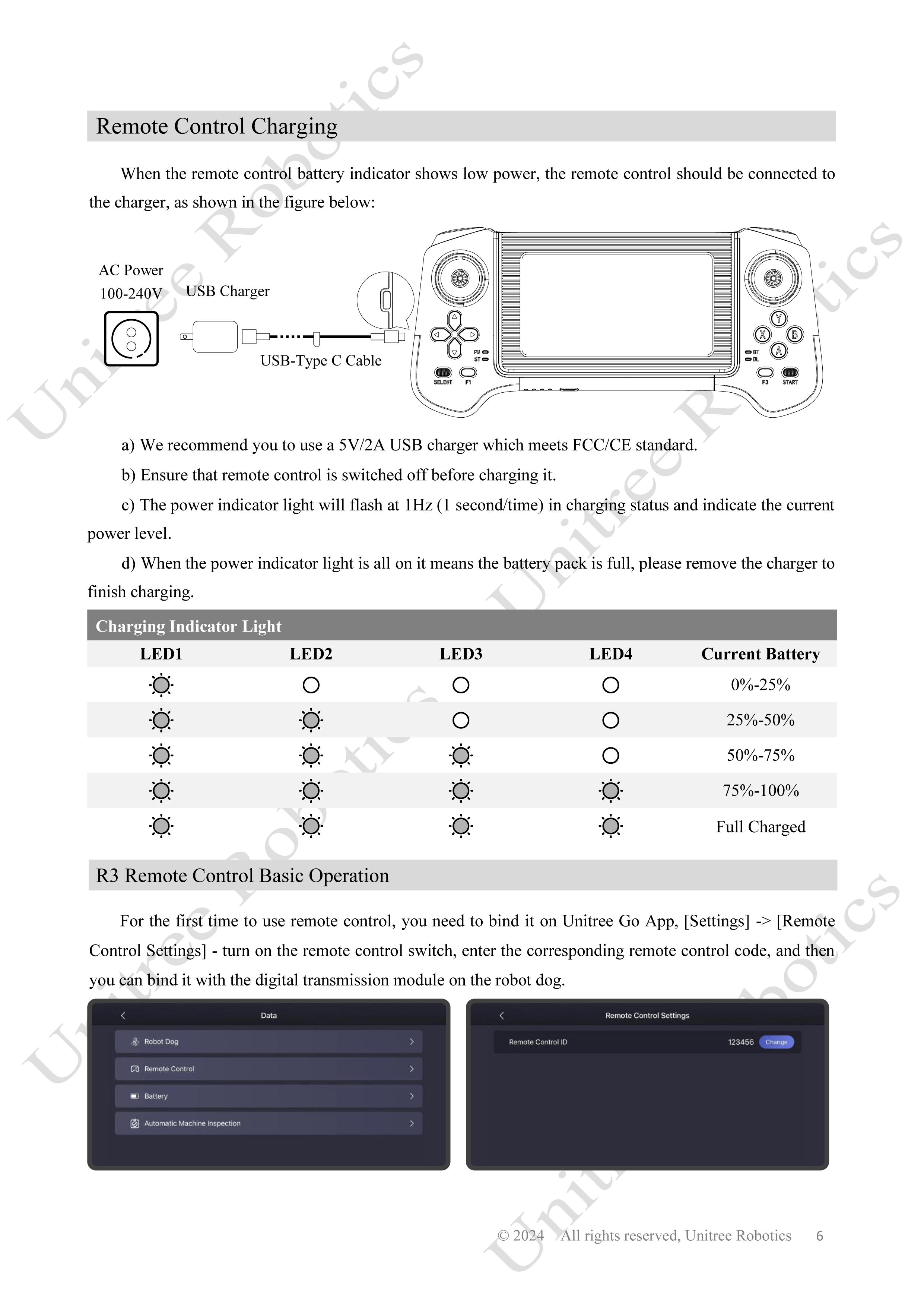 Unitree B2 Remote Control Manual page 6