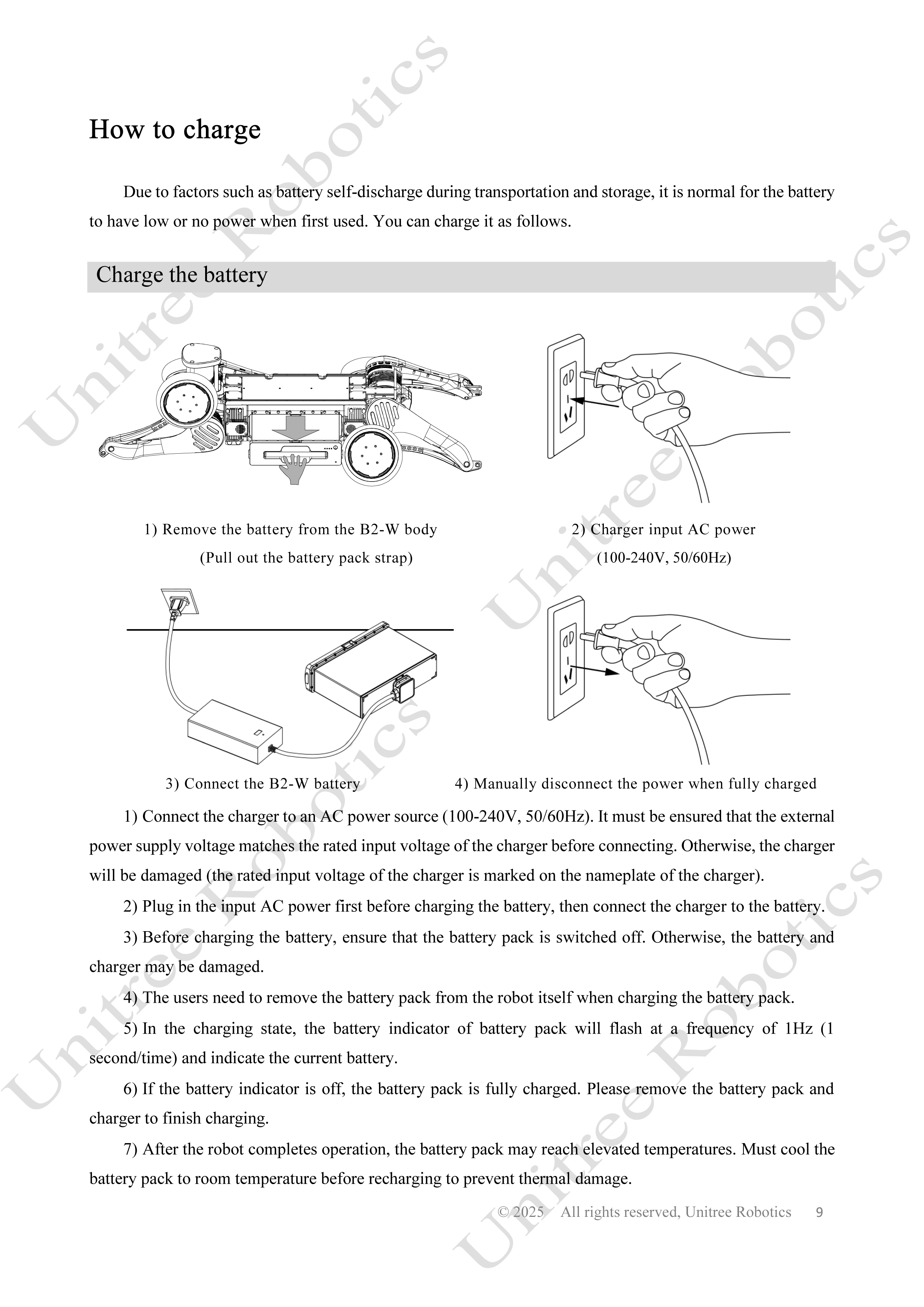 Unitree B2-W Official User Manual page 10