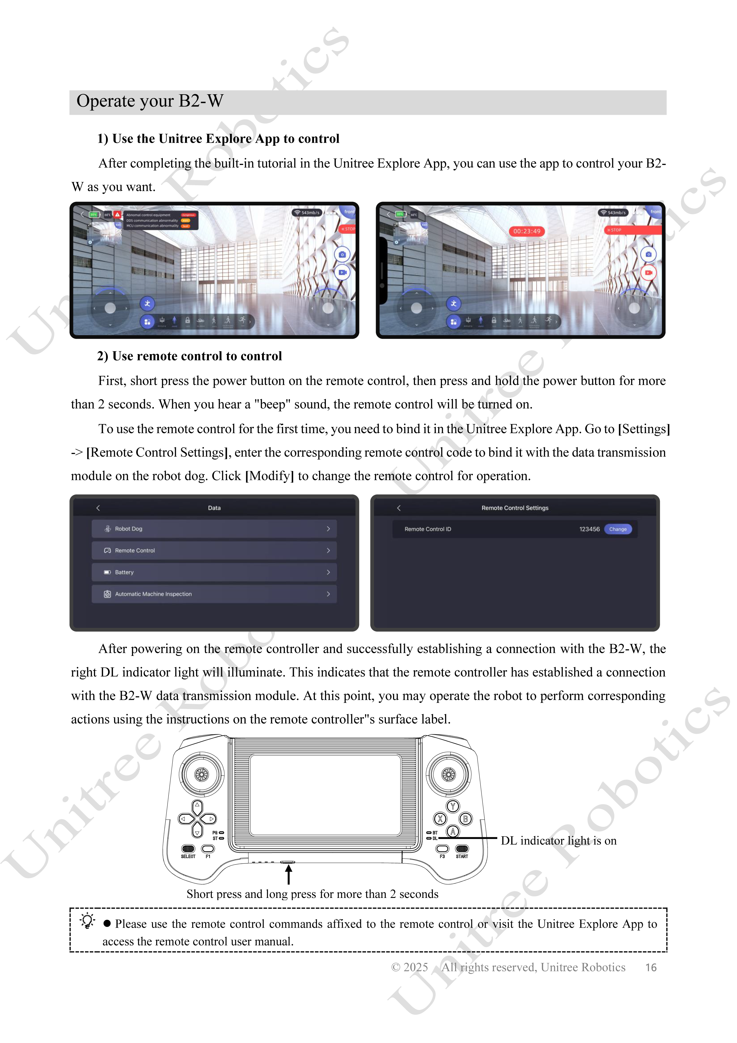 Unitree B2-W Official User Manual page 17