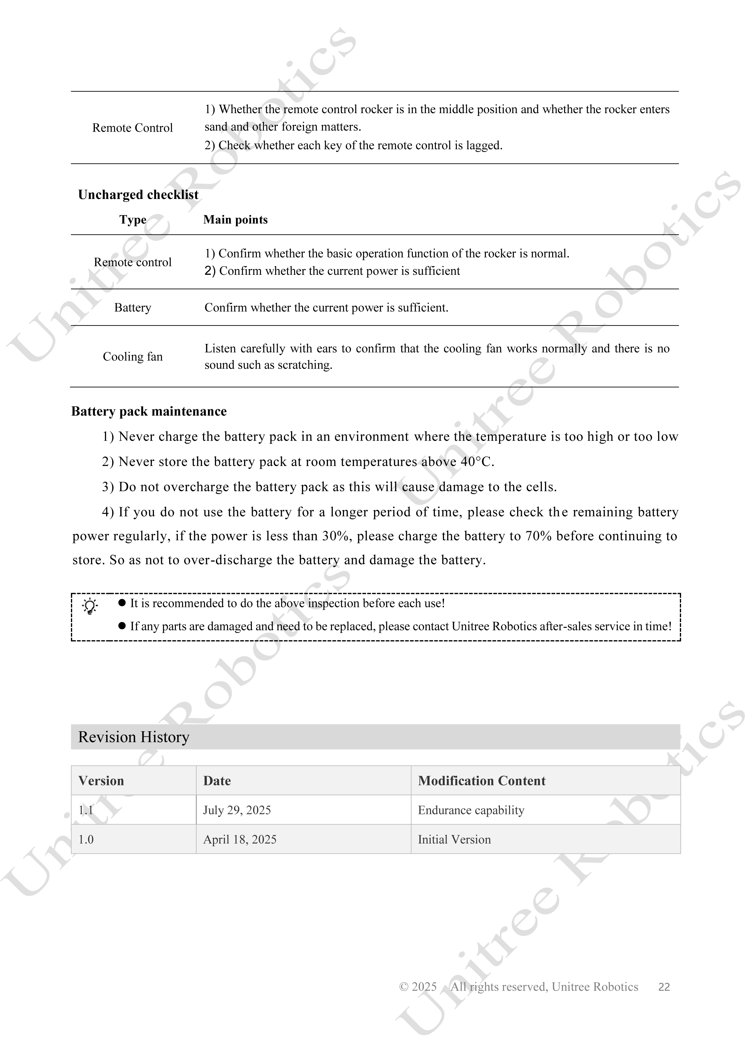 Unitree B2-W Official User Manual page 23