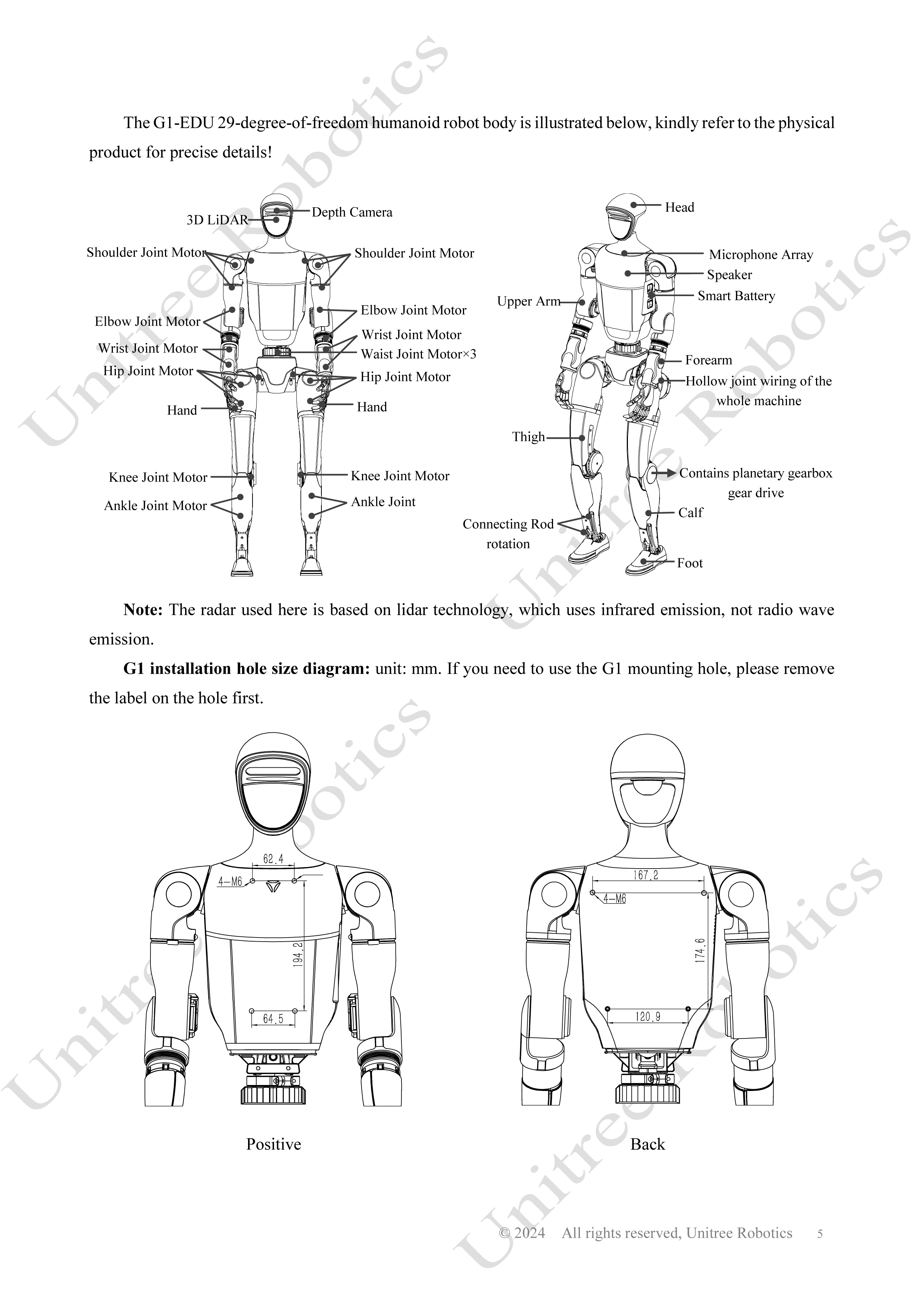 Unitree G1 Official User Manual page 6