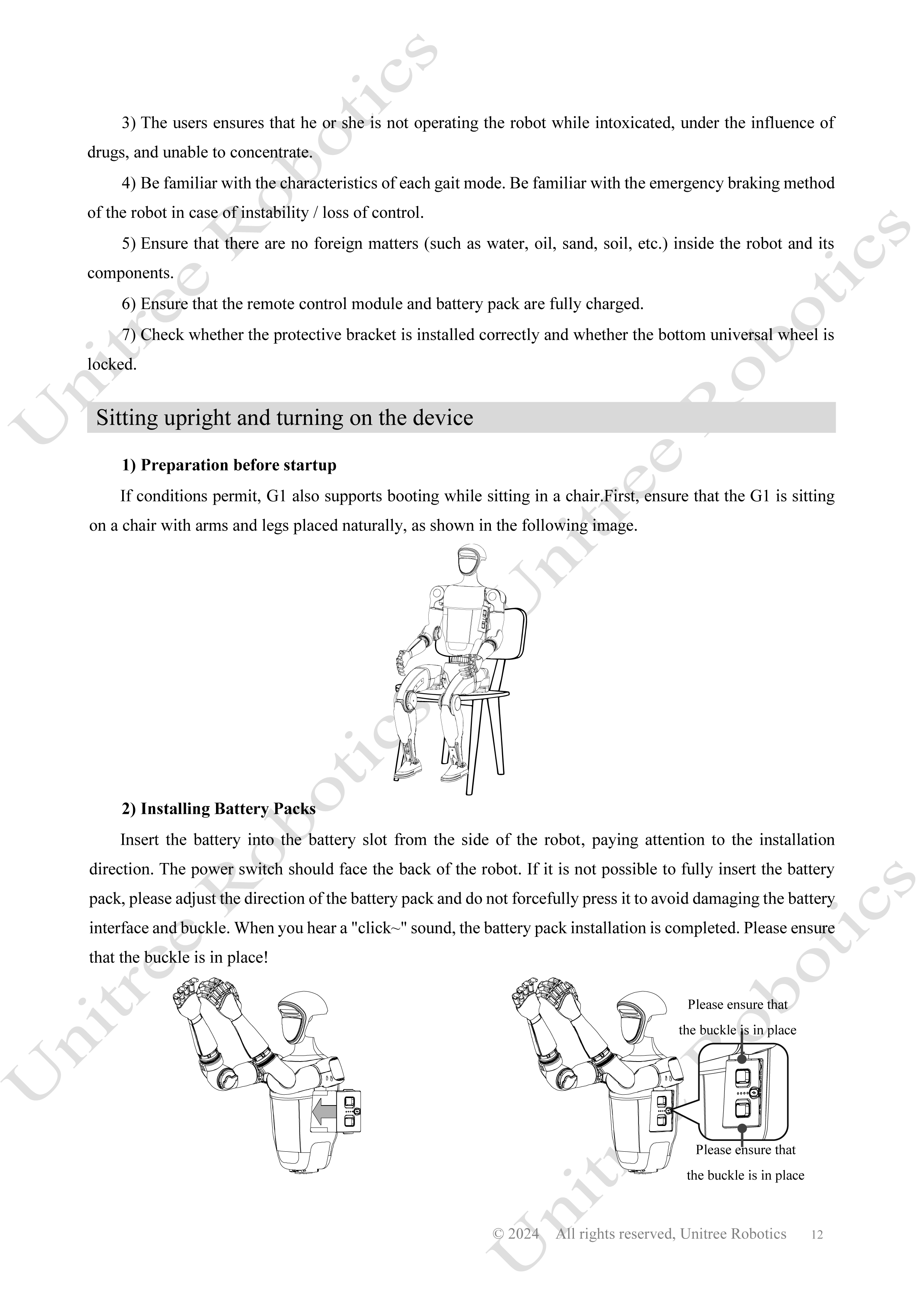 Unitree G1 Official User Manual page 13