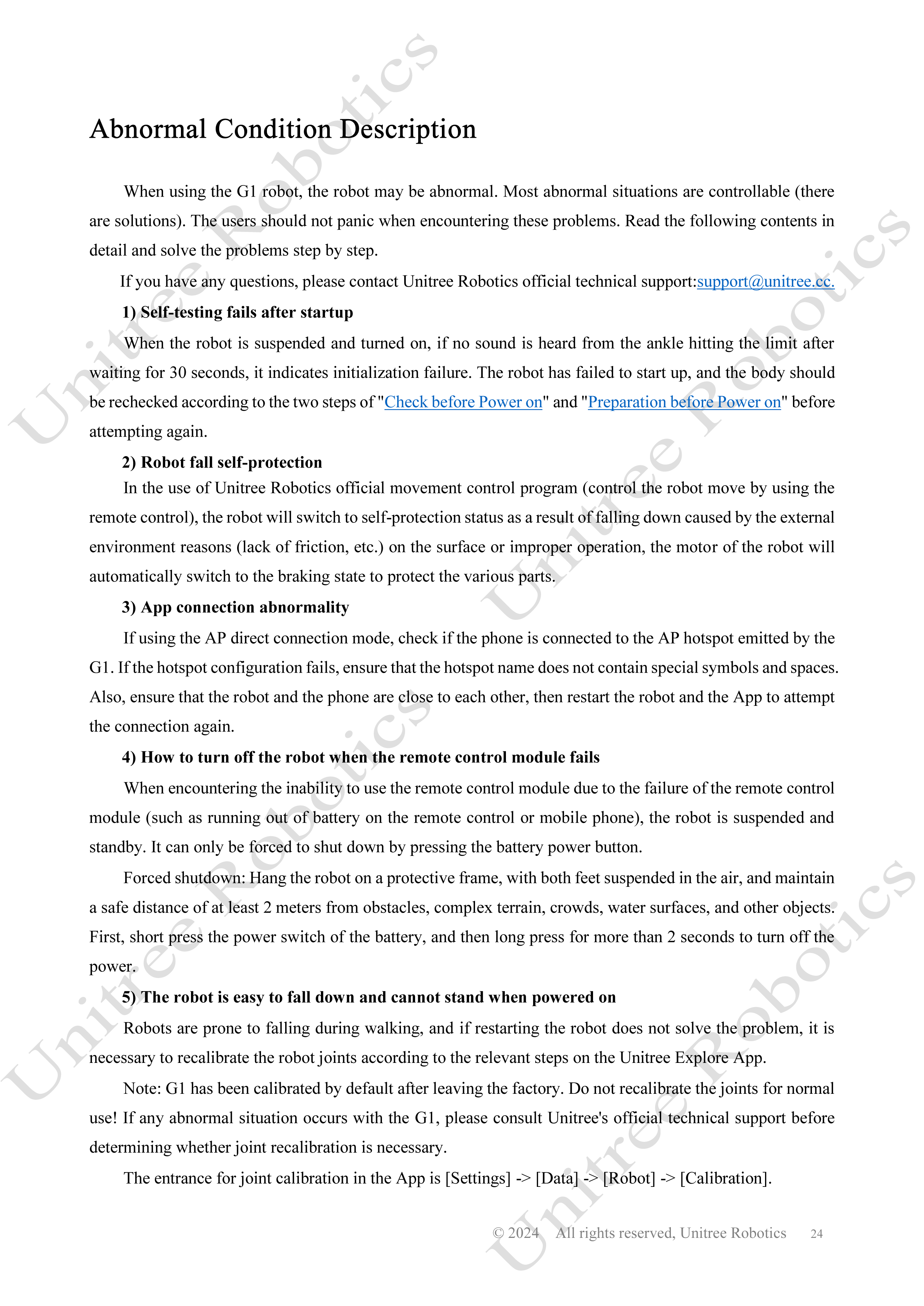 Unitree G1 Official User Manual page 25