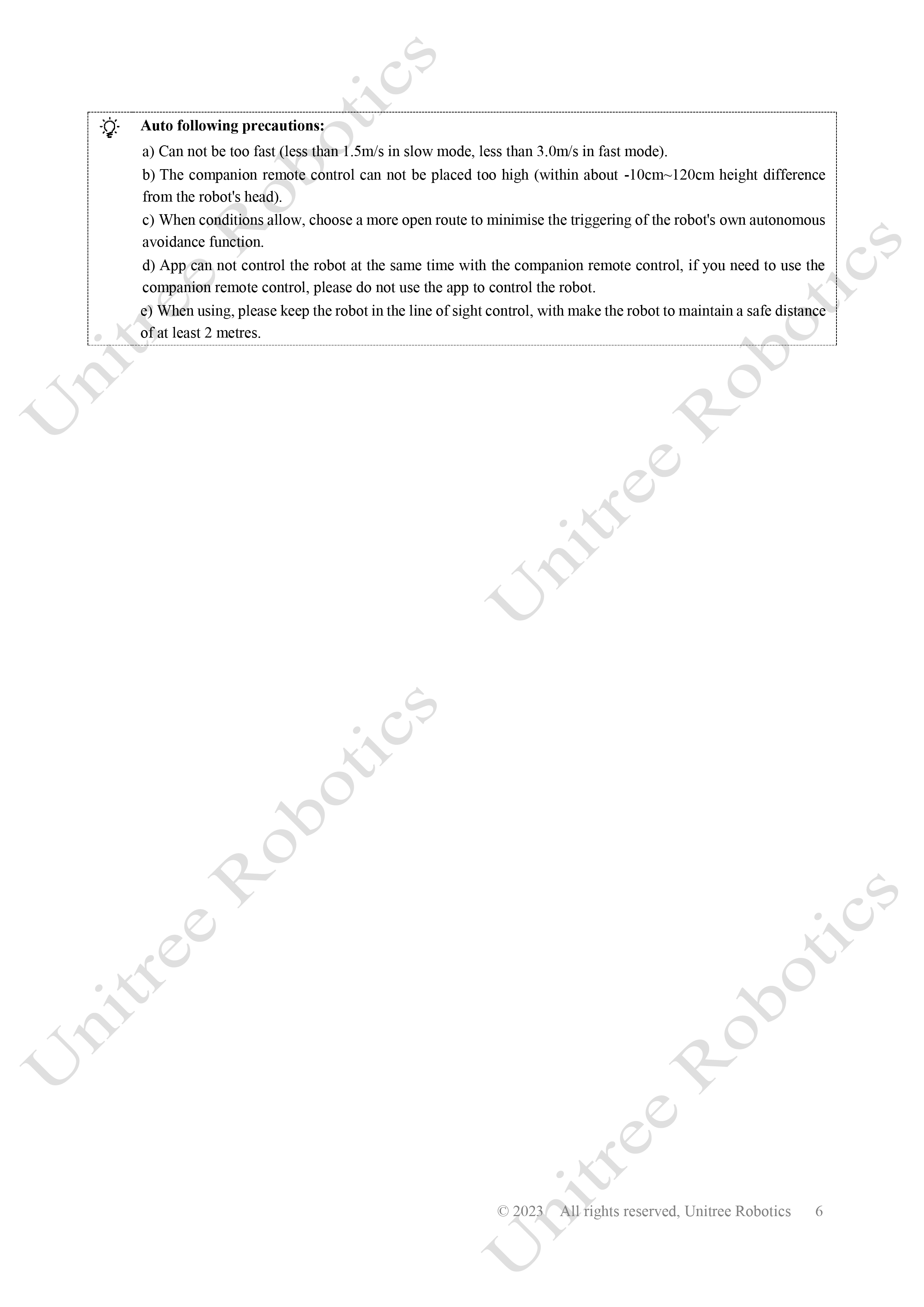 Unitree Go2 Companion Remote Control Manual page 6
