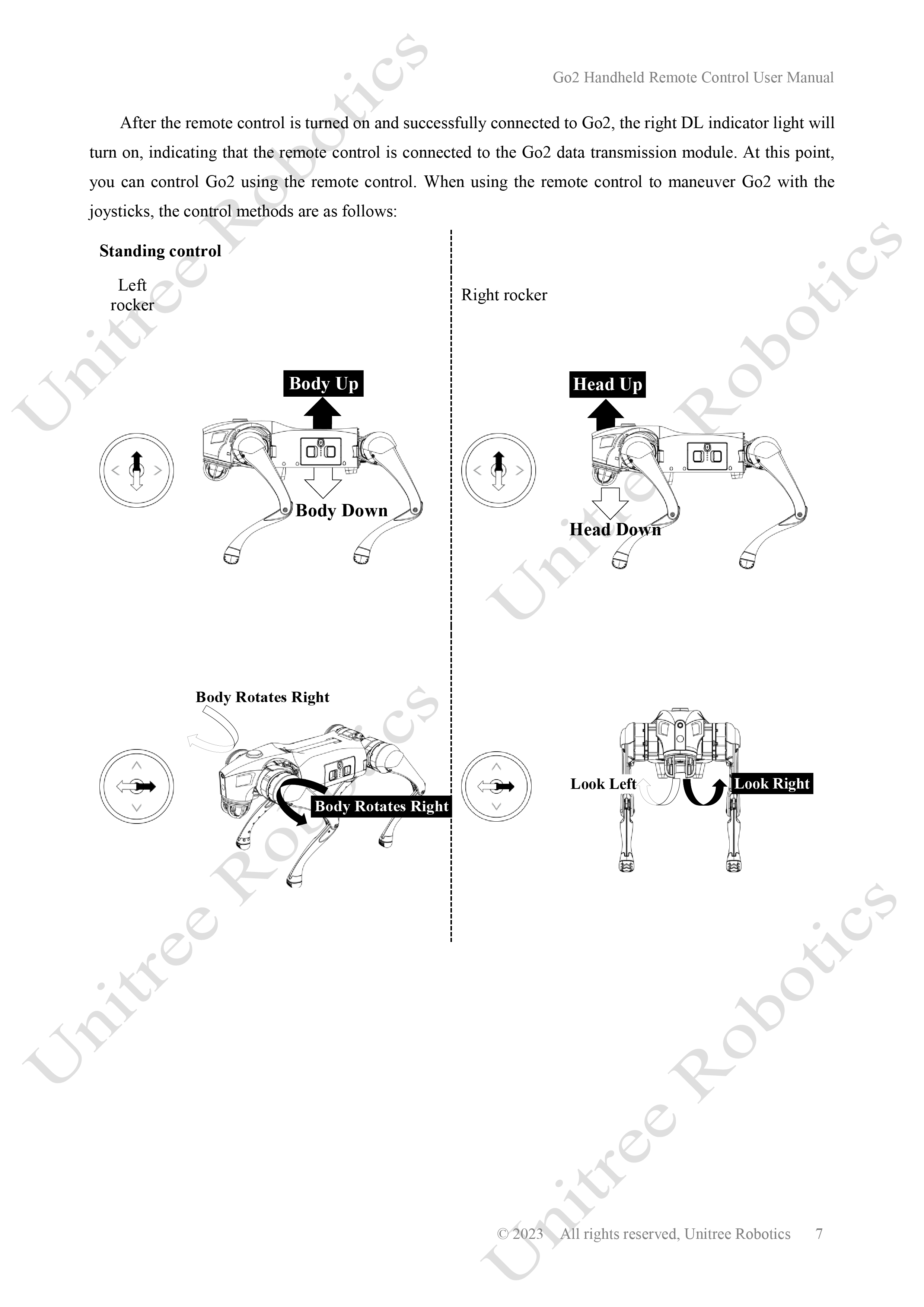 Unitree Go2 Handheld Remote Control Manual page 7