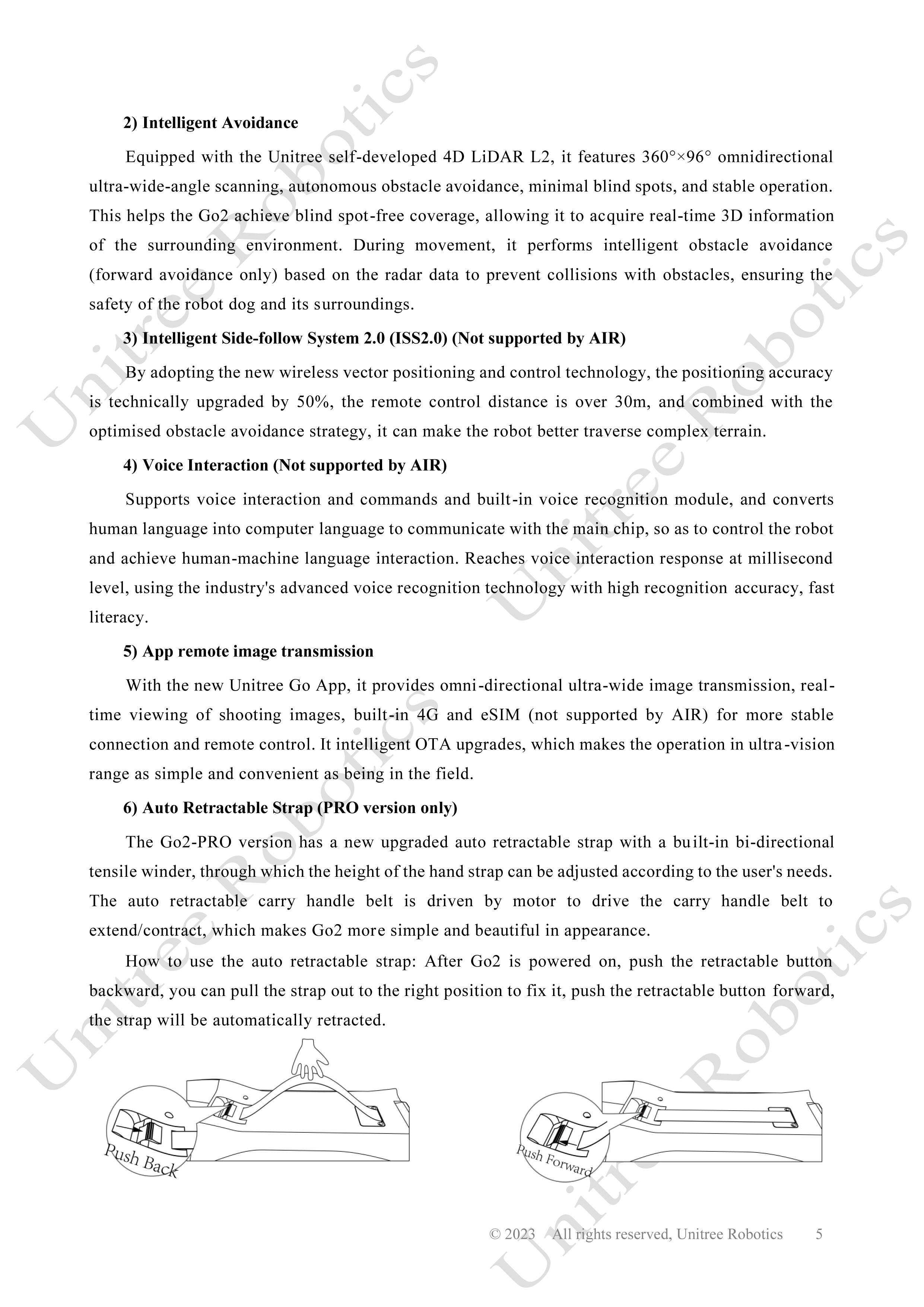 Unitree Go2 Official User Manual page 5