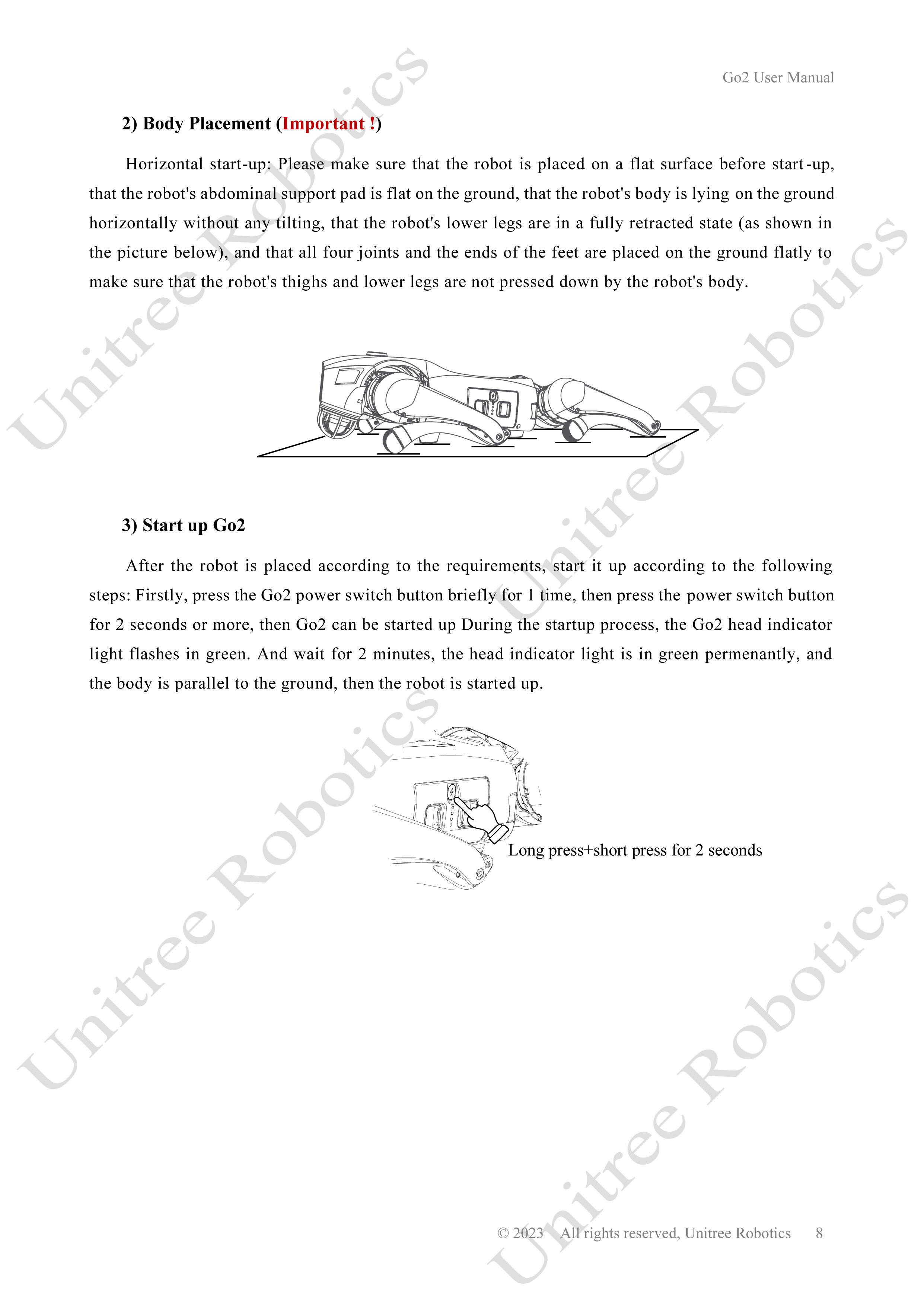 Unitree Go2 Official User Manual page 8