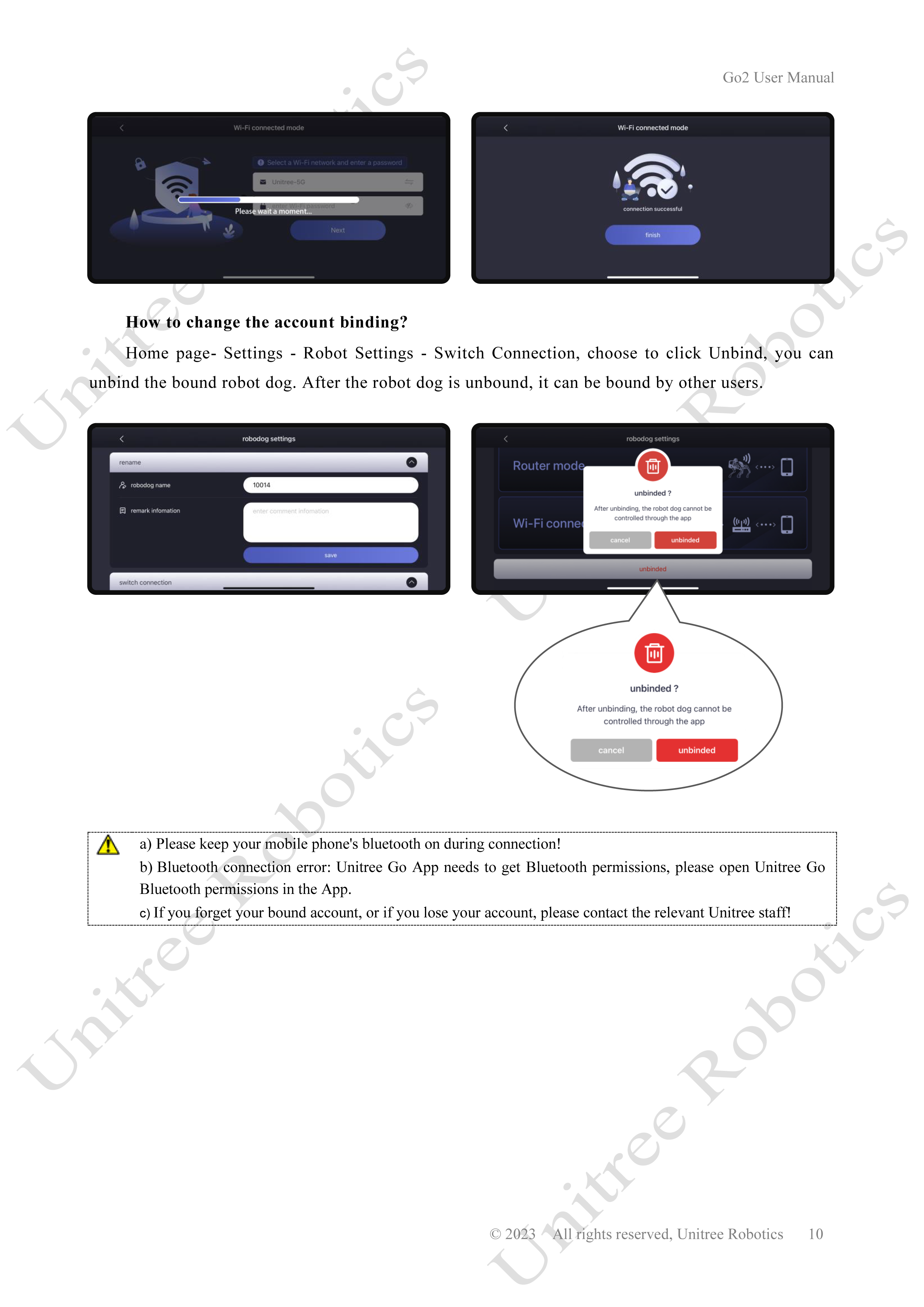 Unitree Go2 Official User Manual page 10