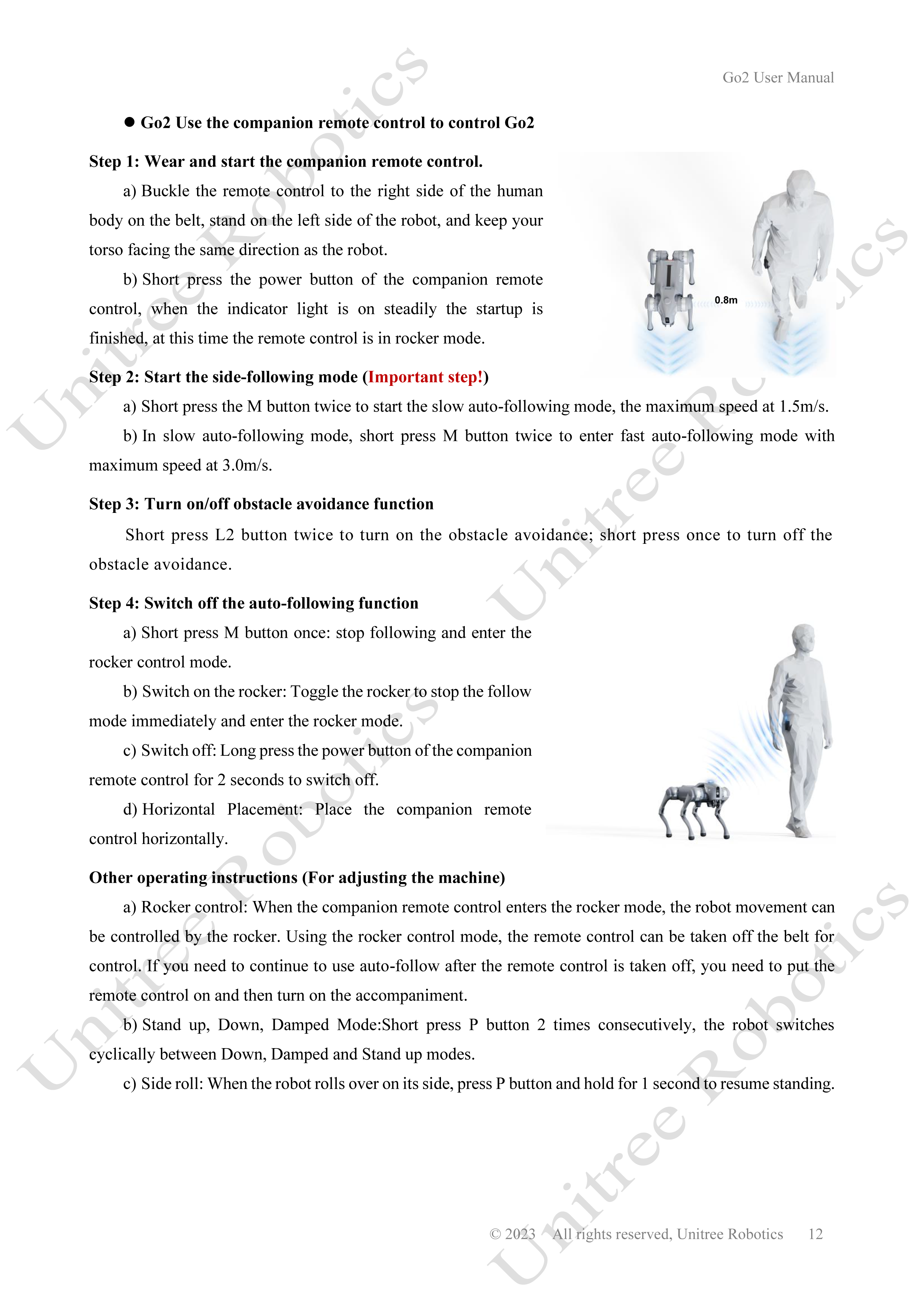 Unitree Go2 Official User Manual page 12