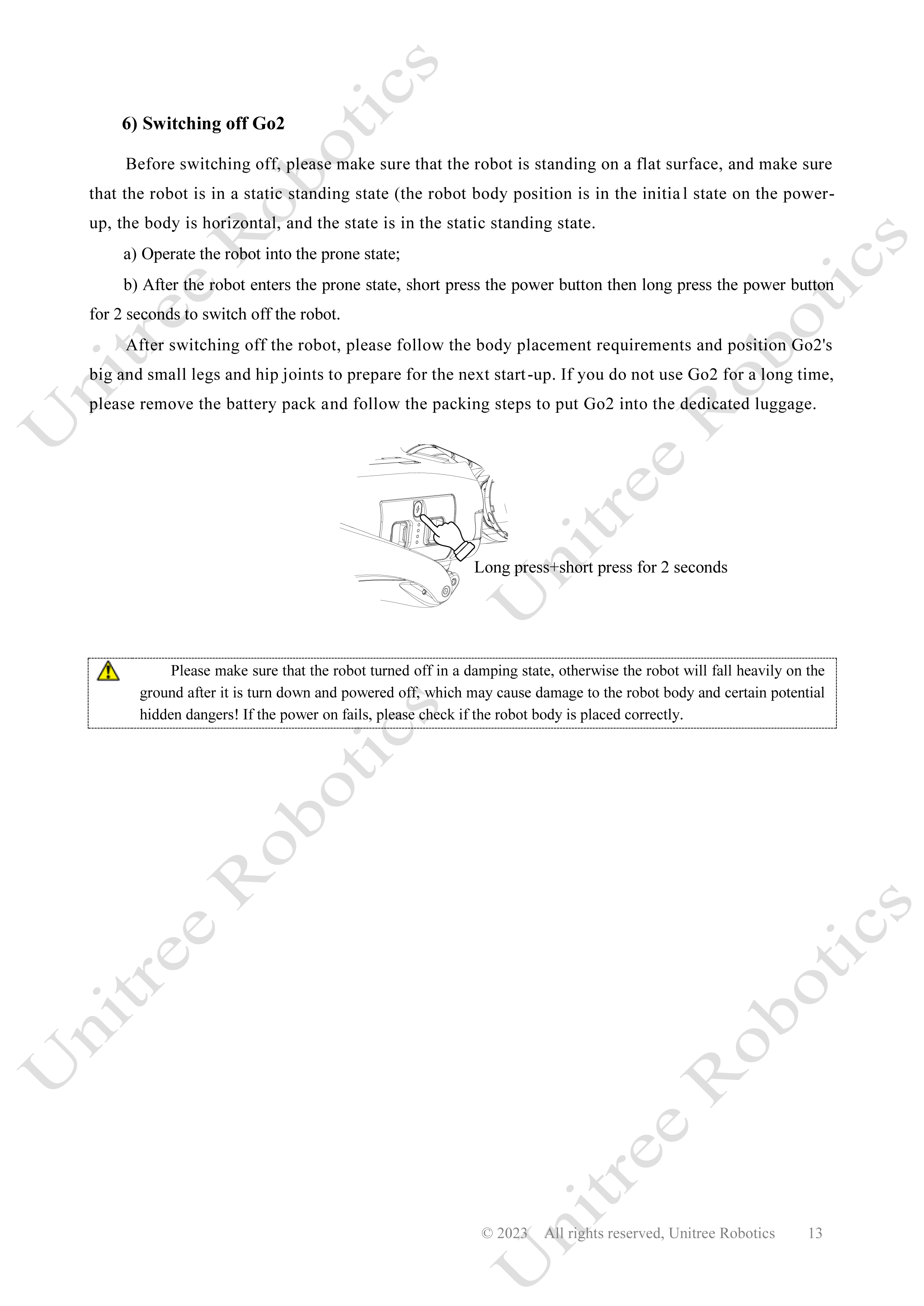 Unitree Go2 Official User Manual page 13