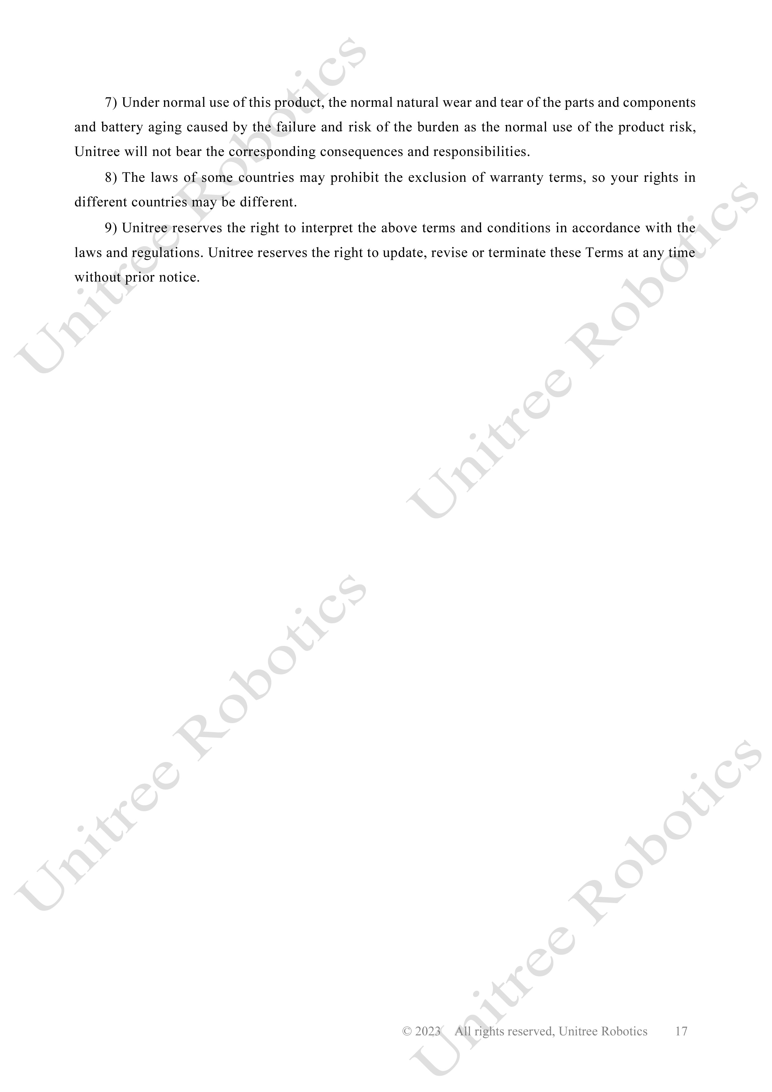 Unitree Go2 Official User Manual page 17