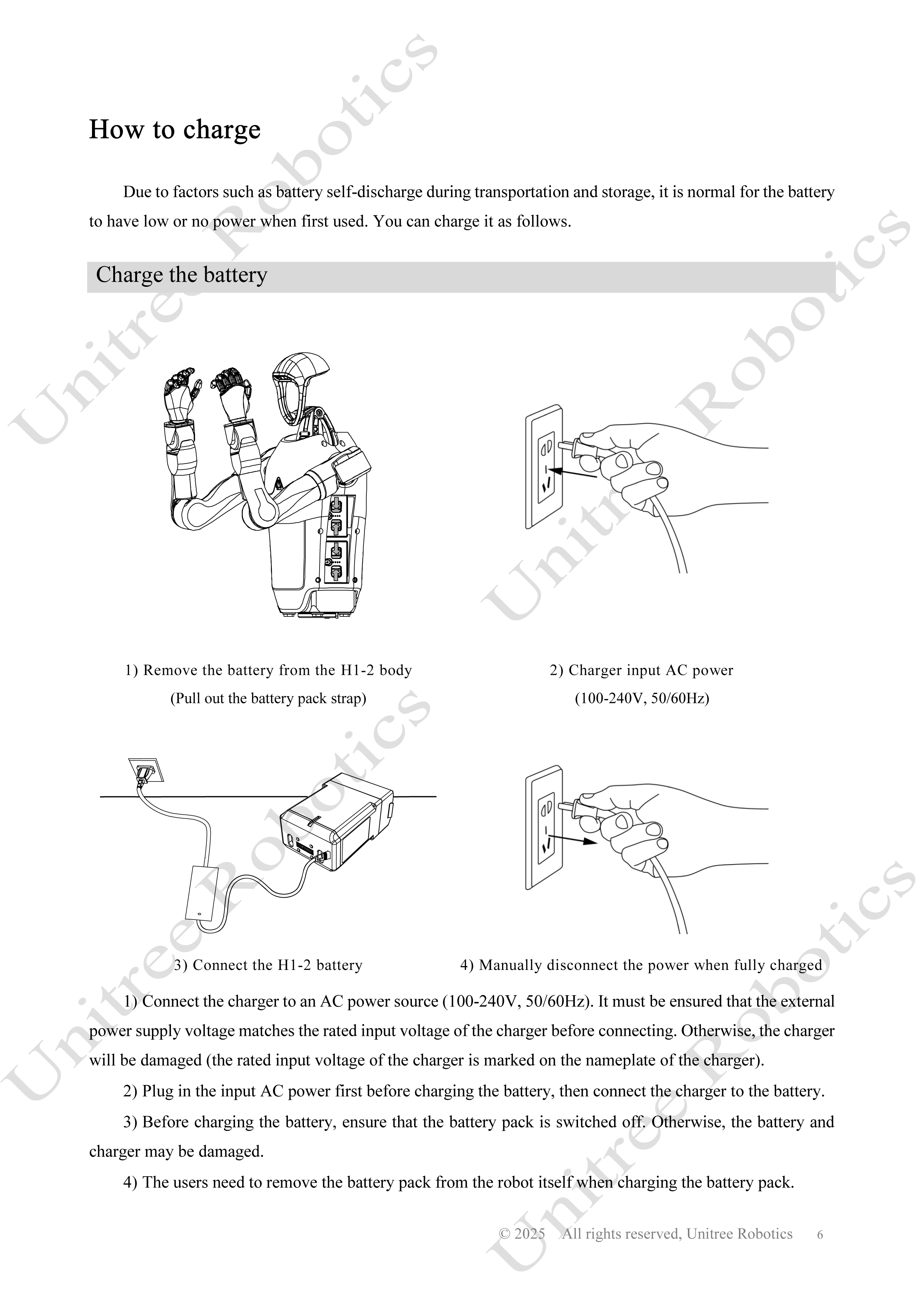 Unitree H1-2 Official User Manual page 7
