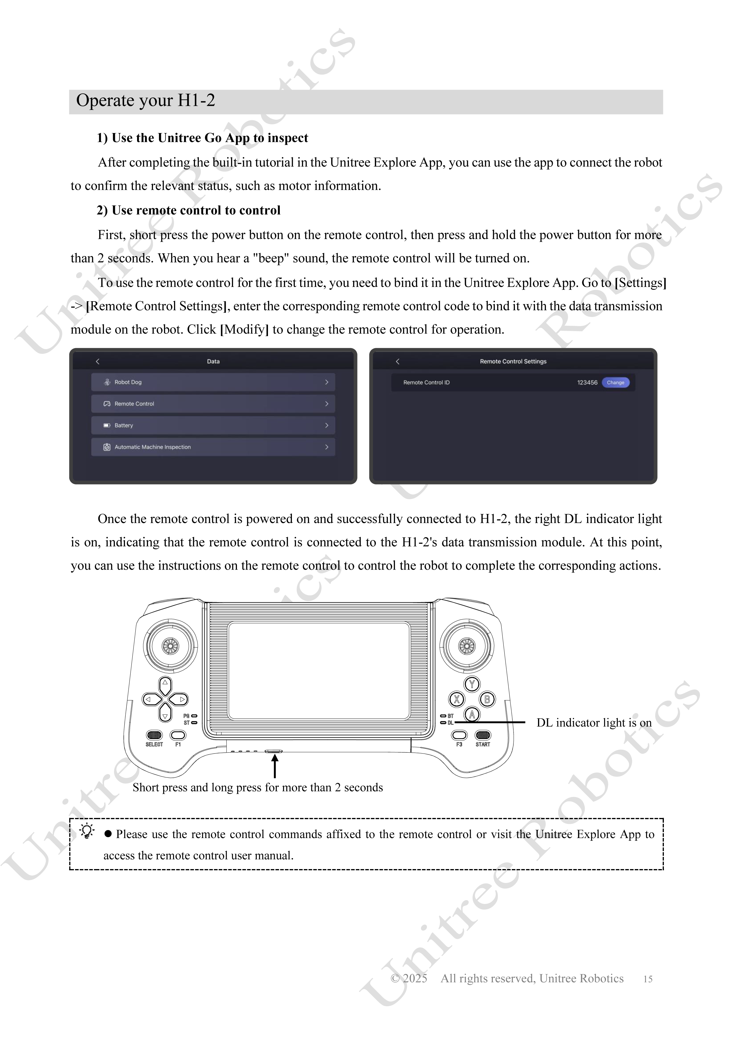 Unitree H1-2 Official User Manual page 16