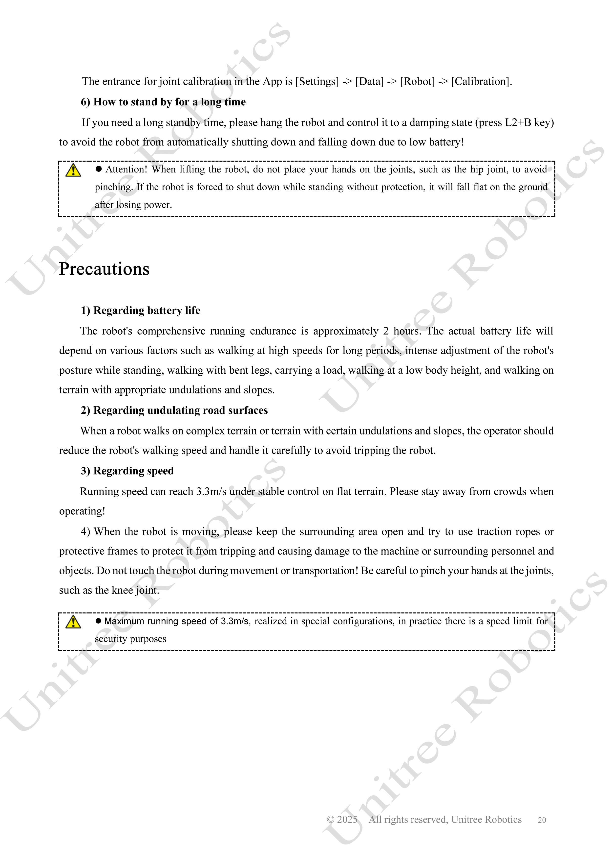 Unitree H1-2 Official User Manual page 21