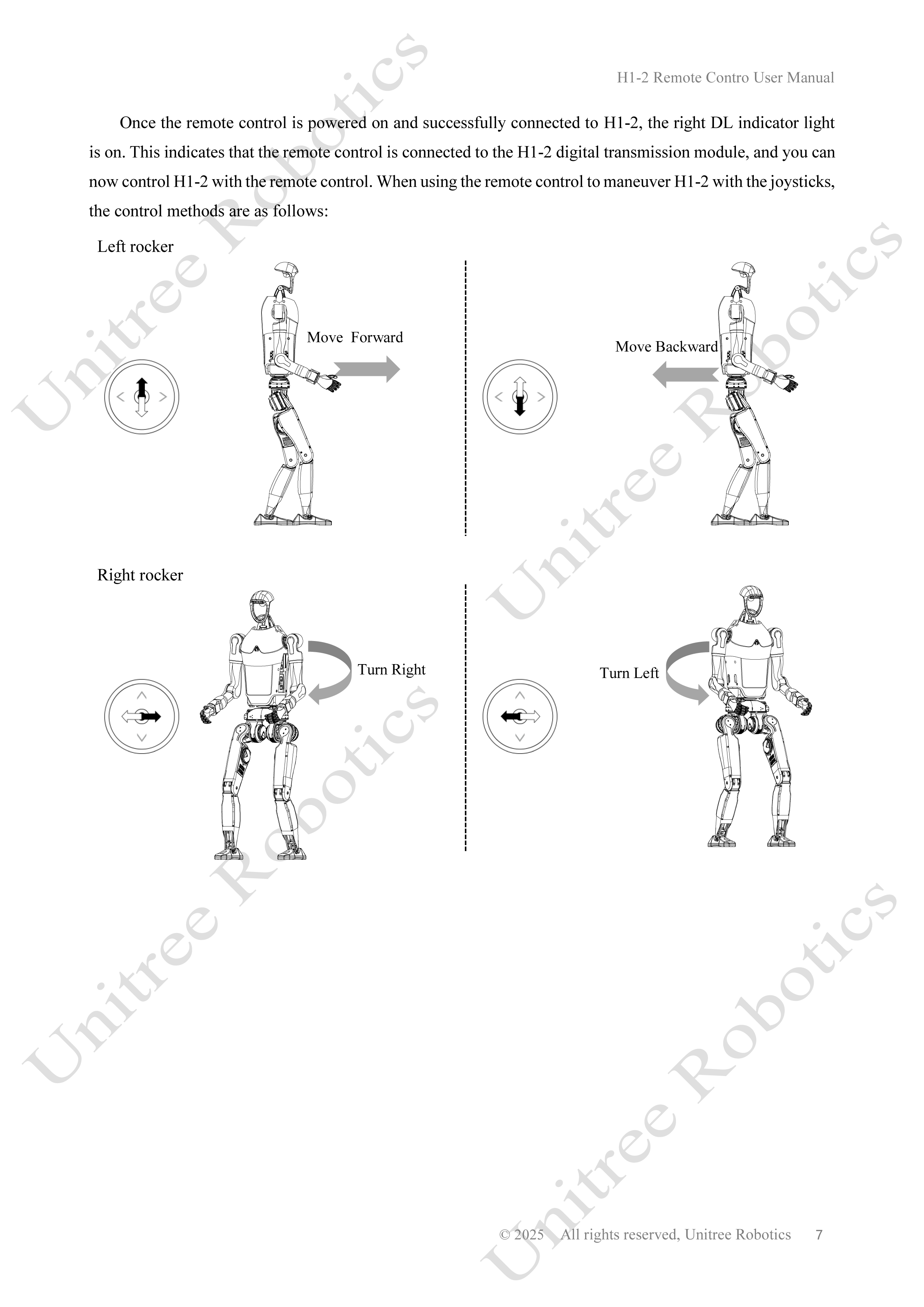 Unitree H1-2 Remote Control Manual page 7