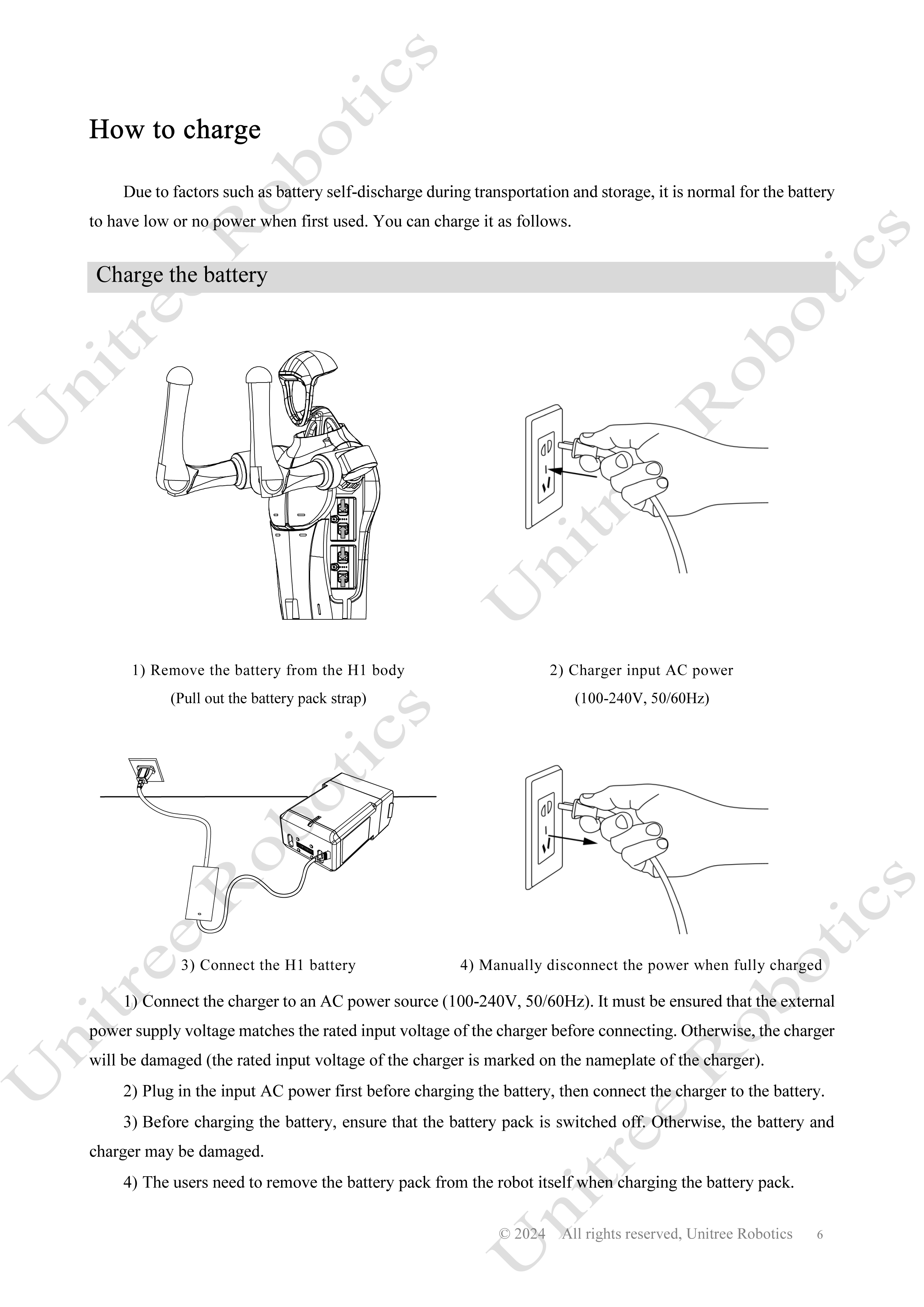 Unitree H1 Official User Manual page 7