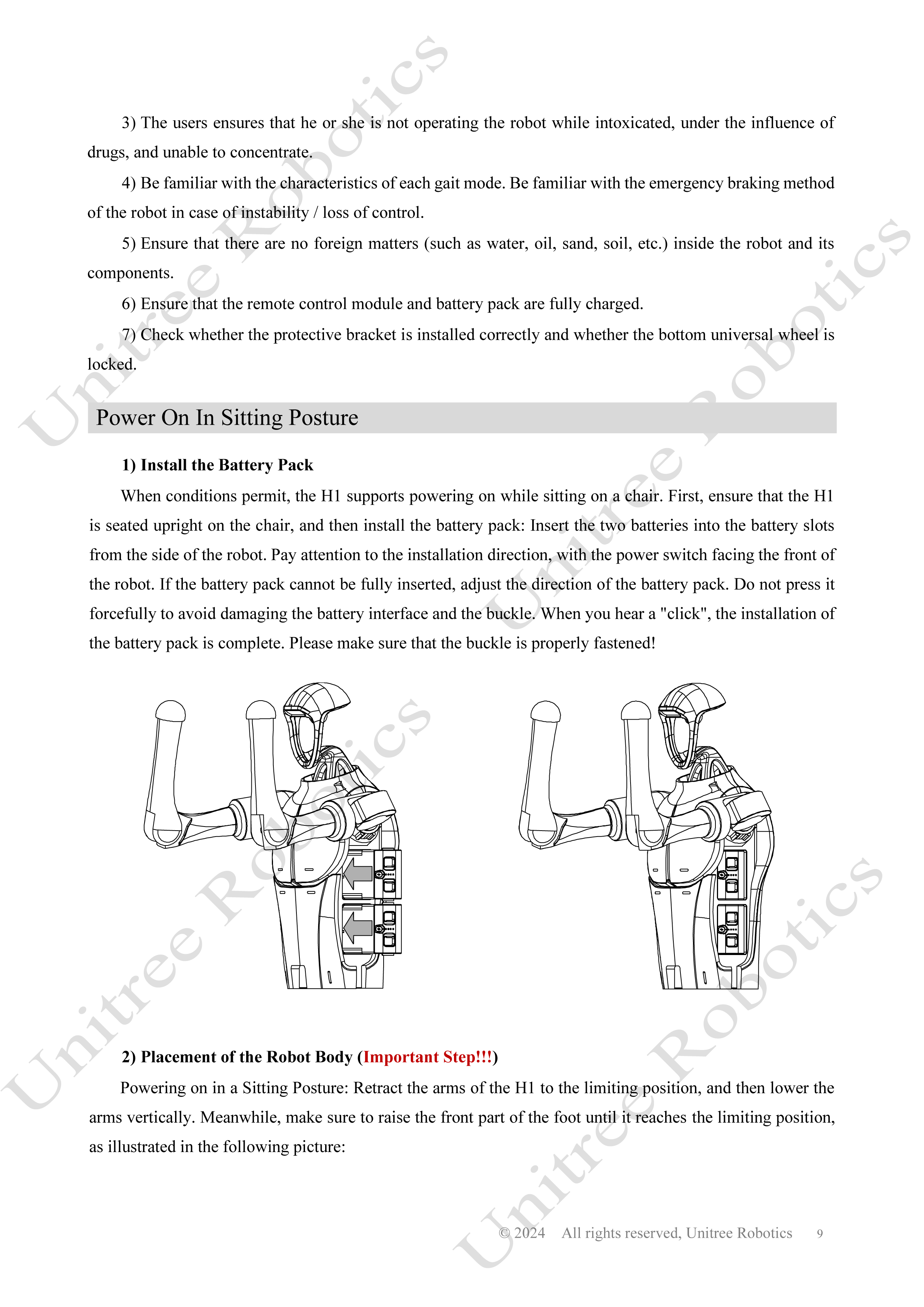 Unitree H1 Official User Manual page 10