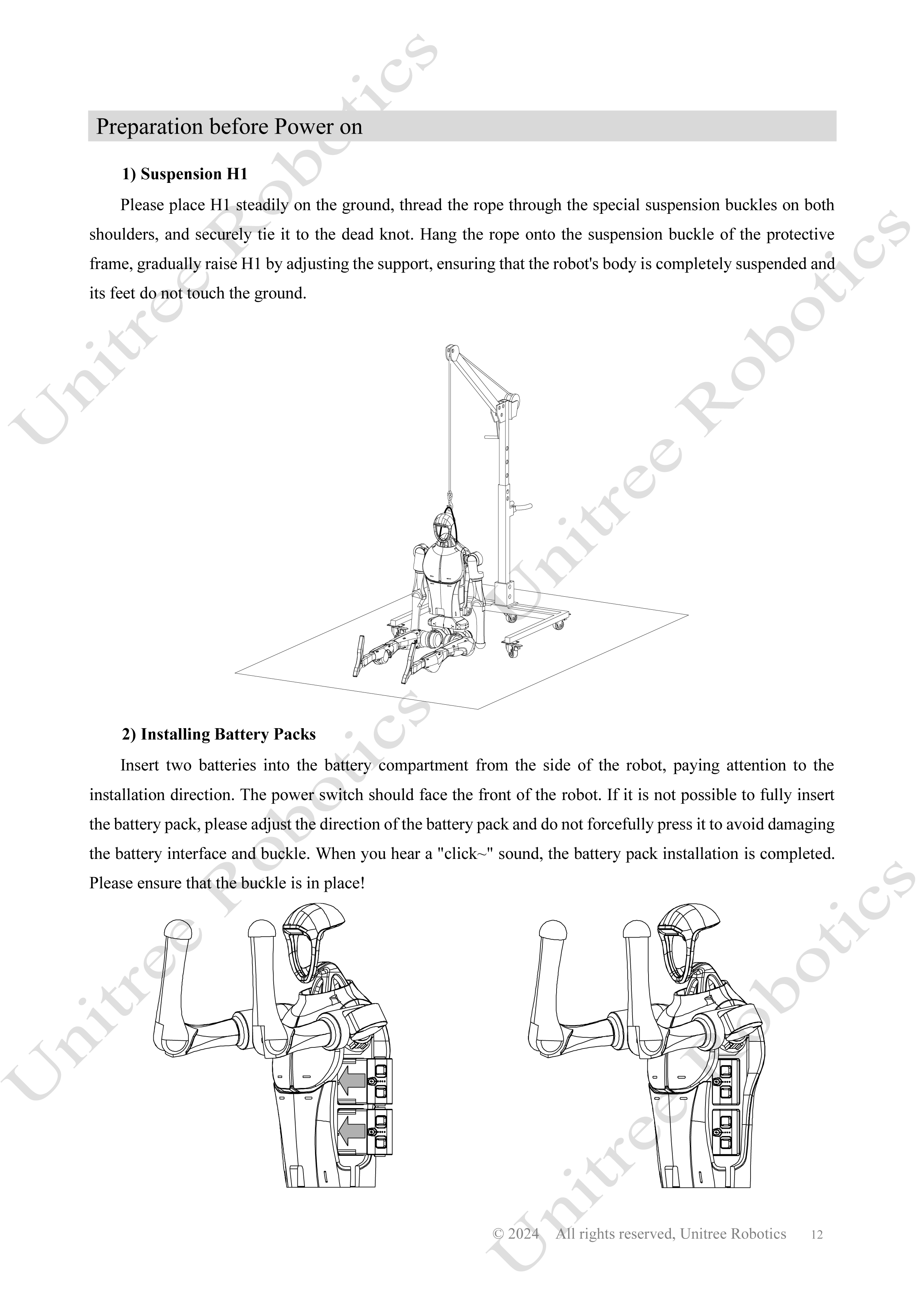 Unitree H1 Official User Manual page 13