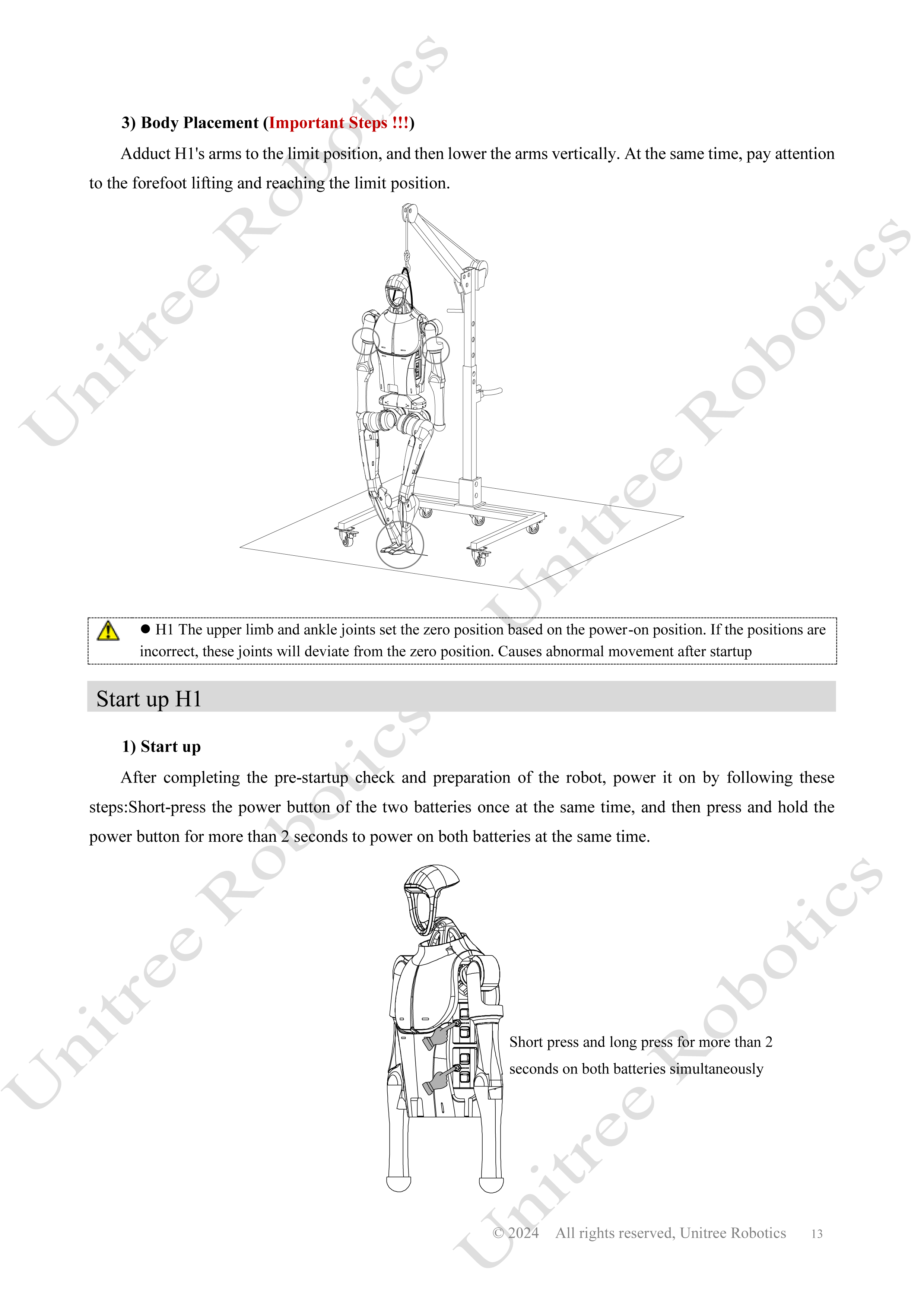 Unitree H1 Official User Manual page 14