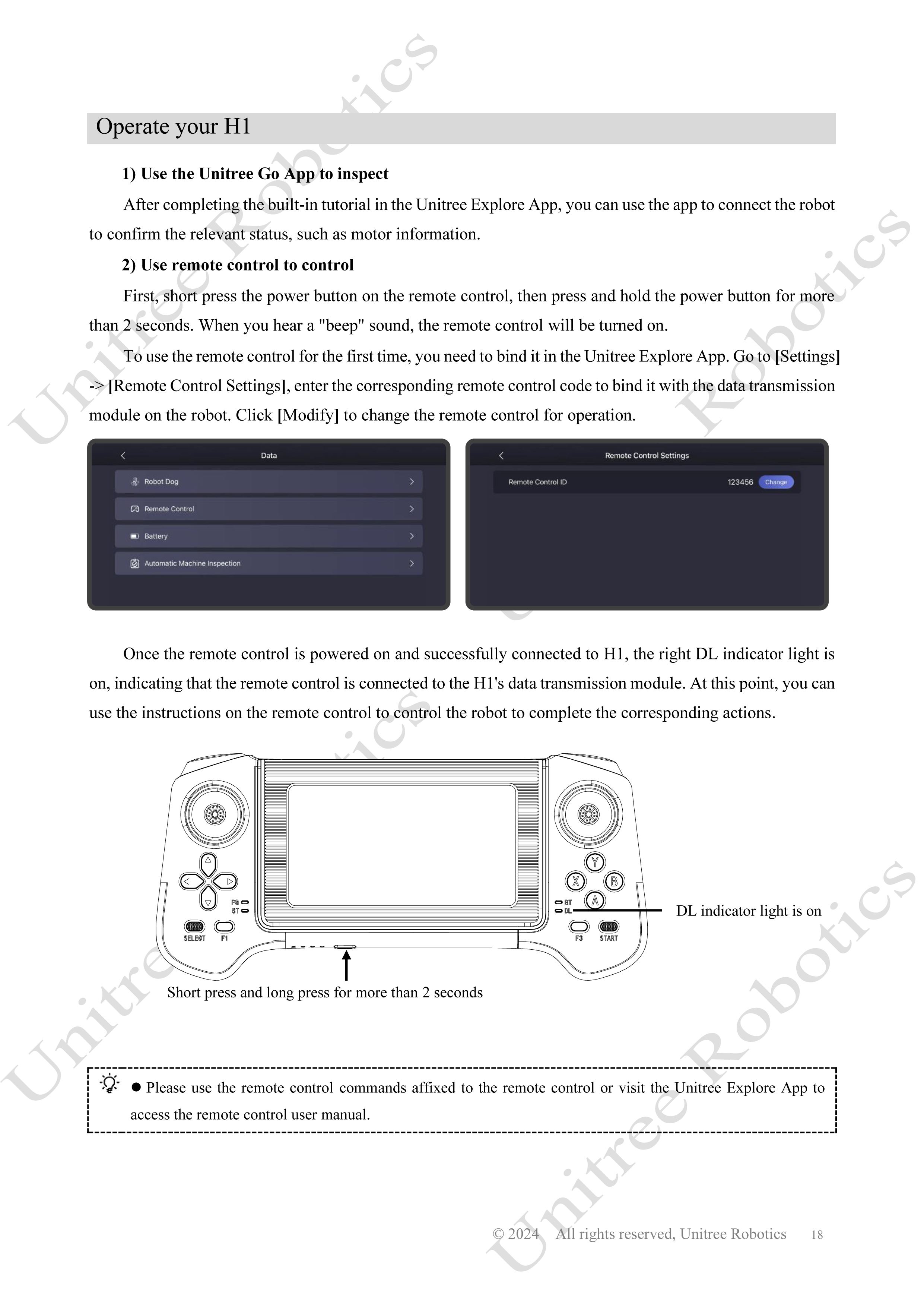 Unitree H1 Official User Manual page 19