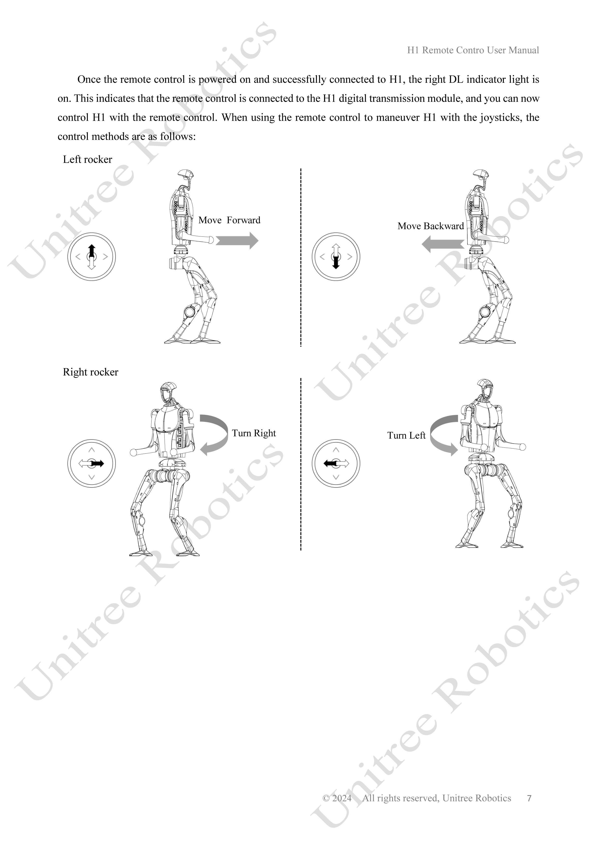 Unitree H1 Remote Control Manual page 7