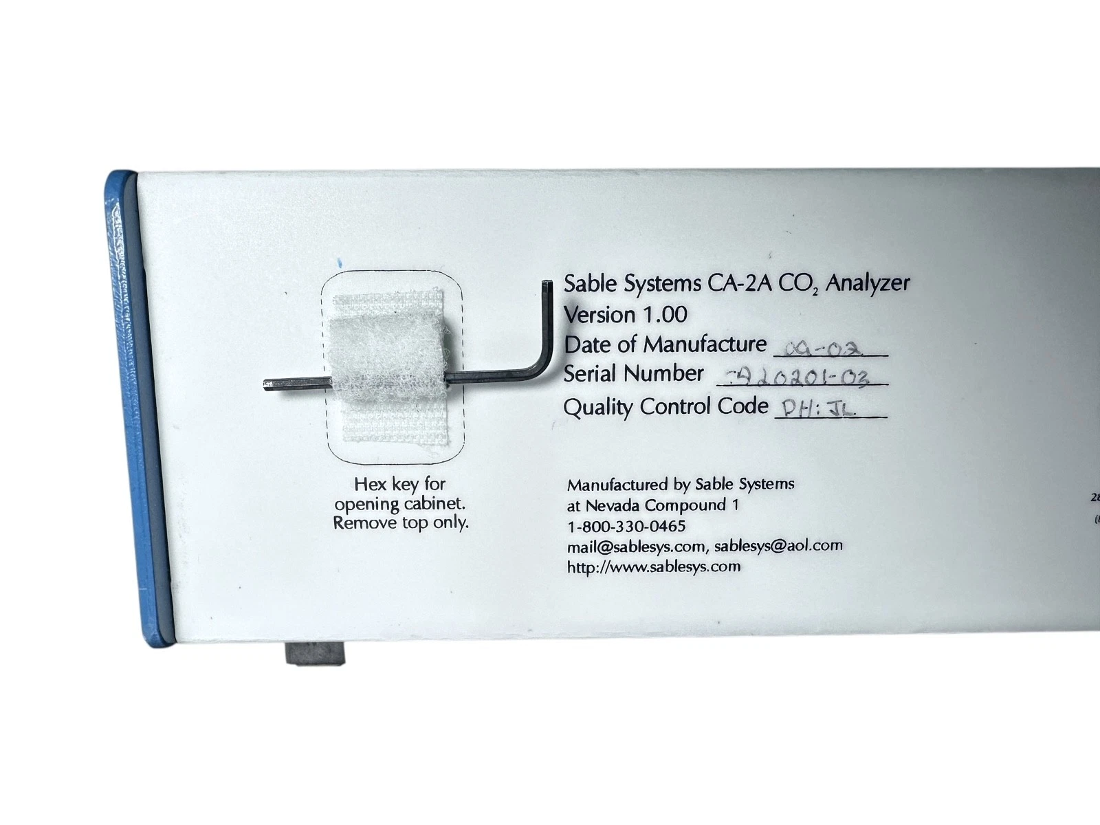 Sable Systems CA-2A Carbon Dioxide CO₂ Analyzer – Tested, Excellent Condition — photo 8 of 10