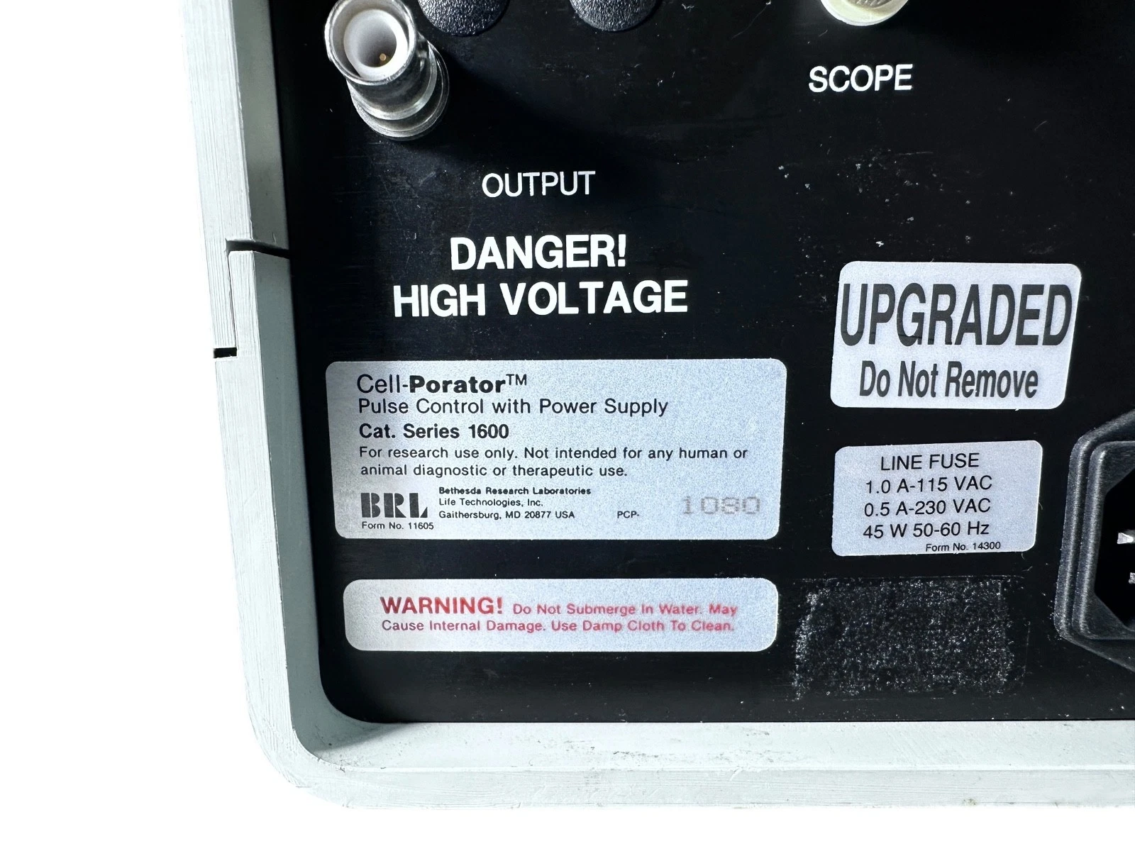 BRL Cell-Porator Series 1600 Pulse Control + Power Supply – Tested, Working – Up — photo 7 of 9