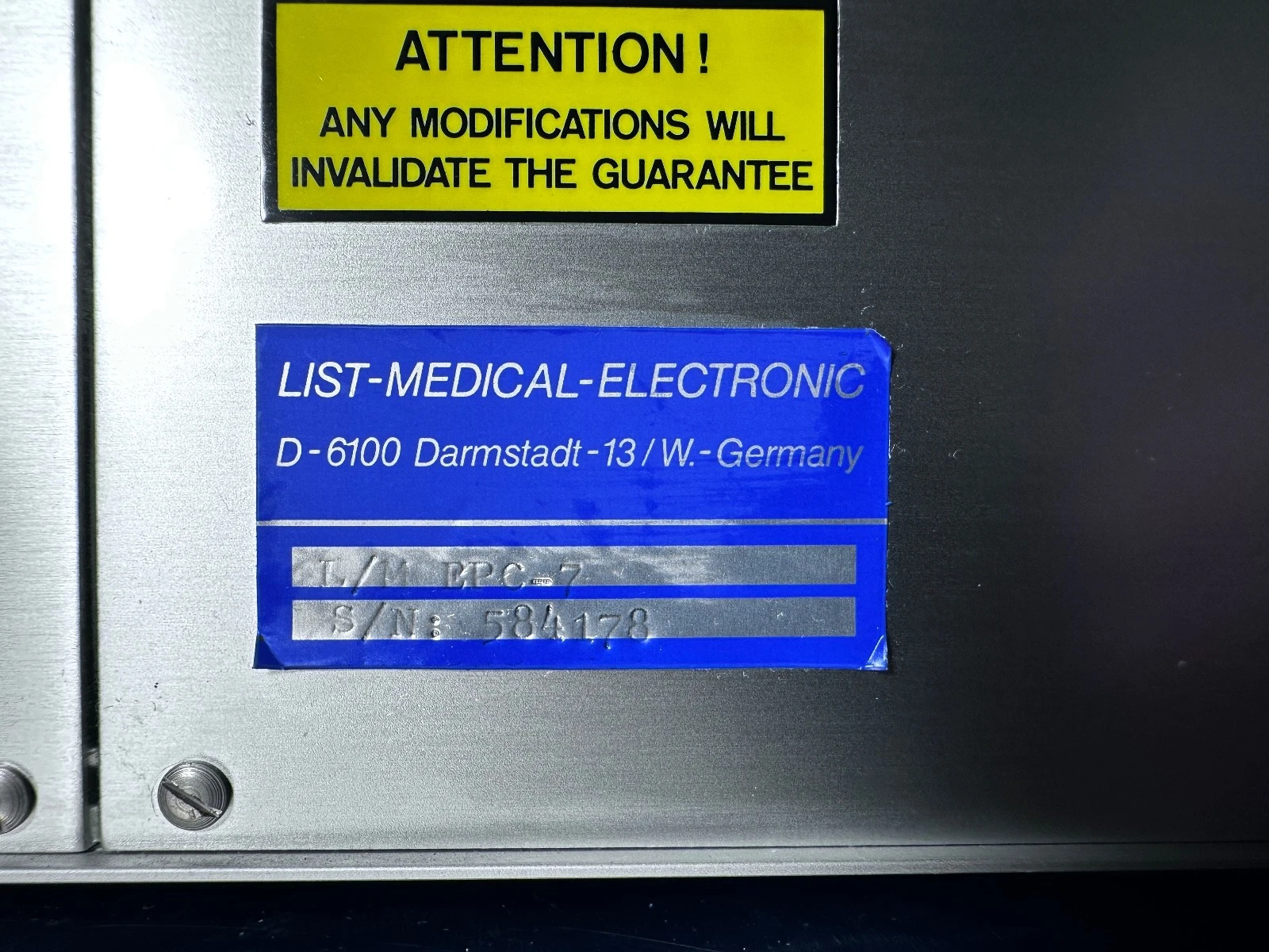 List-Medical Electronic L/M EPC-7 Patch Clamp Amplifier – Tested, Working — photo 10 of 10