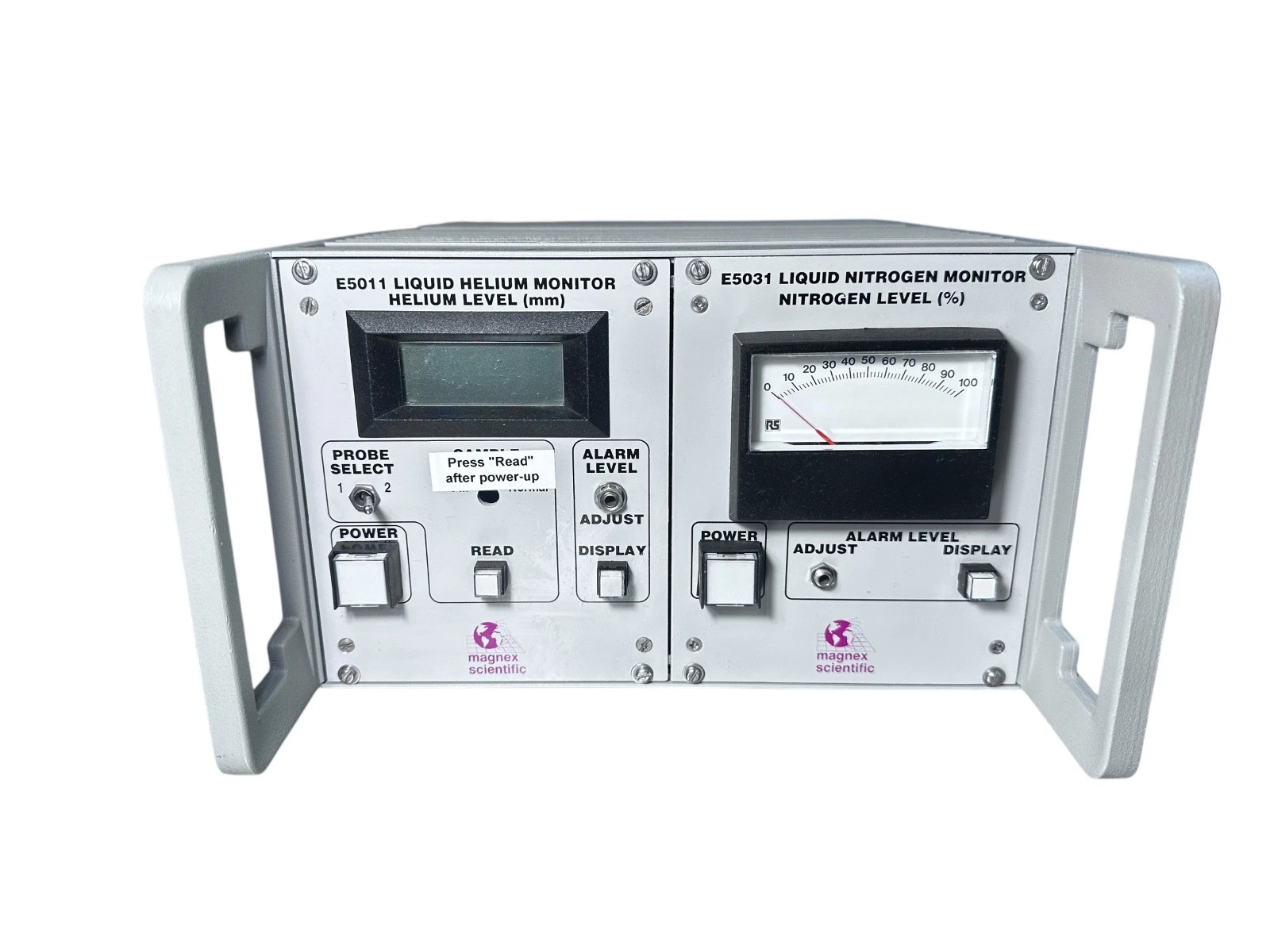 Magnex Scientific E5011 & E5031 Liquid Helium / Nitrogen Level Monitor System — photo 2 of 11