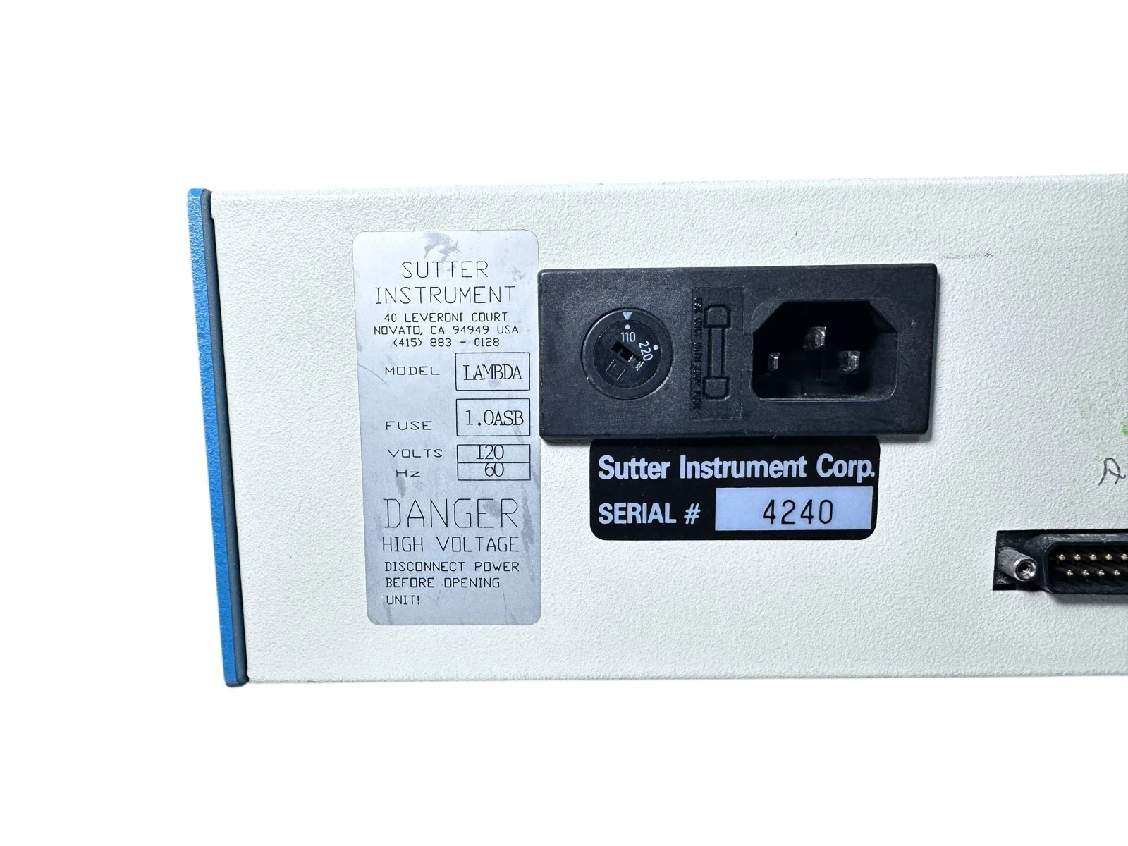 Sutter Instrument Lambda-10 Optical Shutter Controller — photo 5 of 10