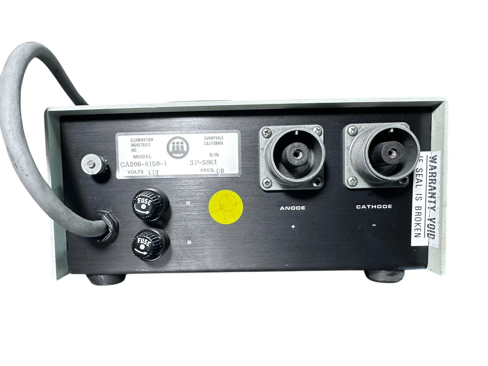 Illumination Industries CA200-8150-1 Power Supply (Kasper Instruments) — photo 6 of 8