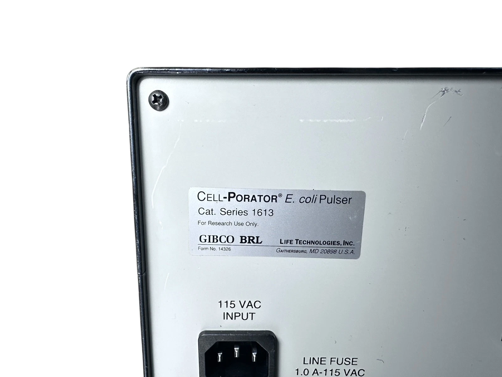Gibco BRL Cell-Porator E. coli Pulser (Series 1613) — photo 9 of 9