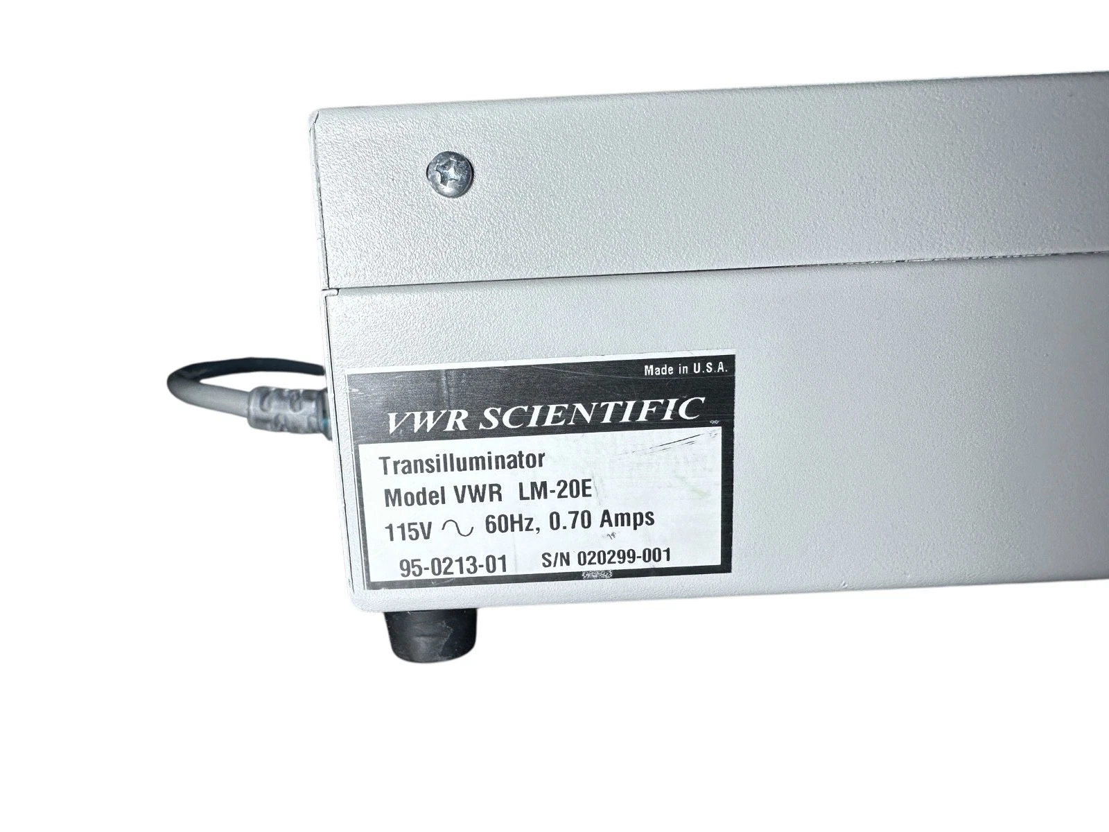 VWR Scientific LM-20E Transilluminator – Tested, Works Great – Clean Unit — photo 8 of 8