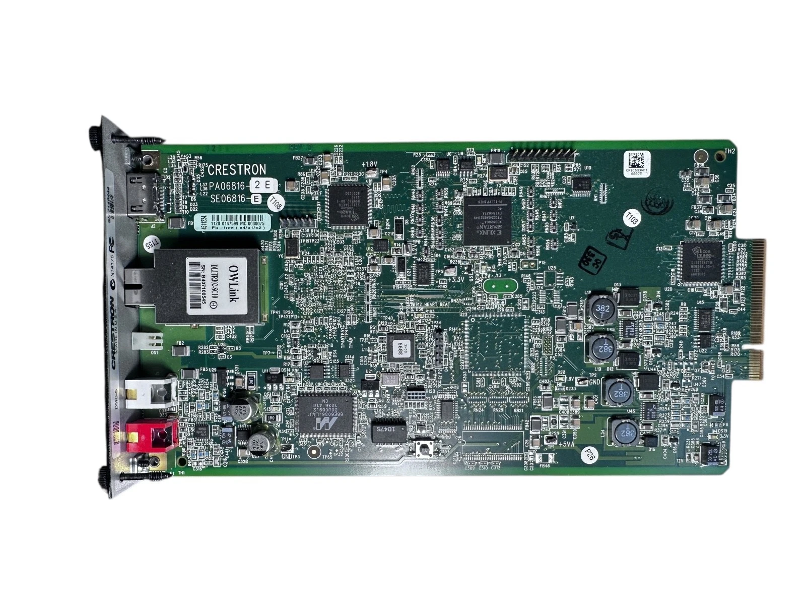 Crestron DMC-S Fiber Optic DM Input Card MMF/SC HDMI Out + Audio Output — photo 3 of 5