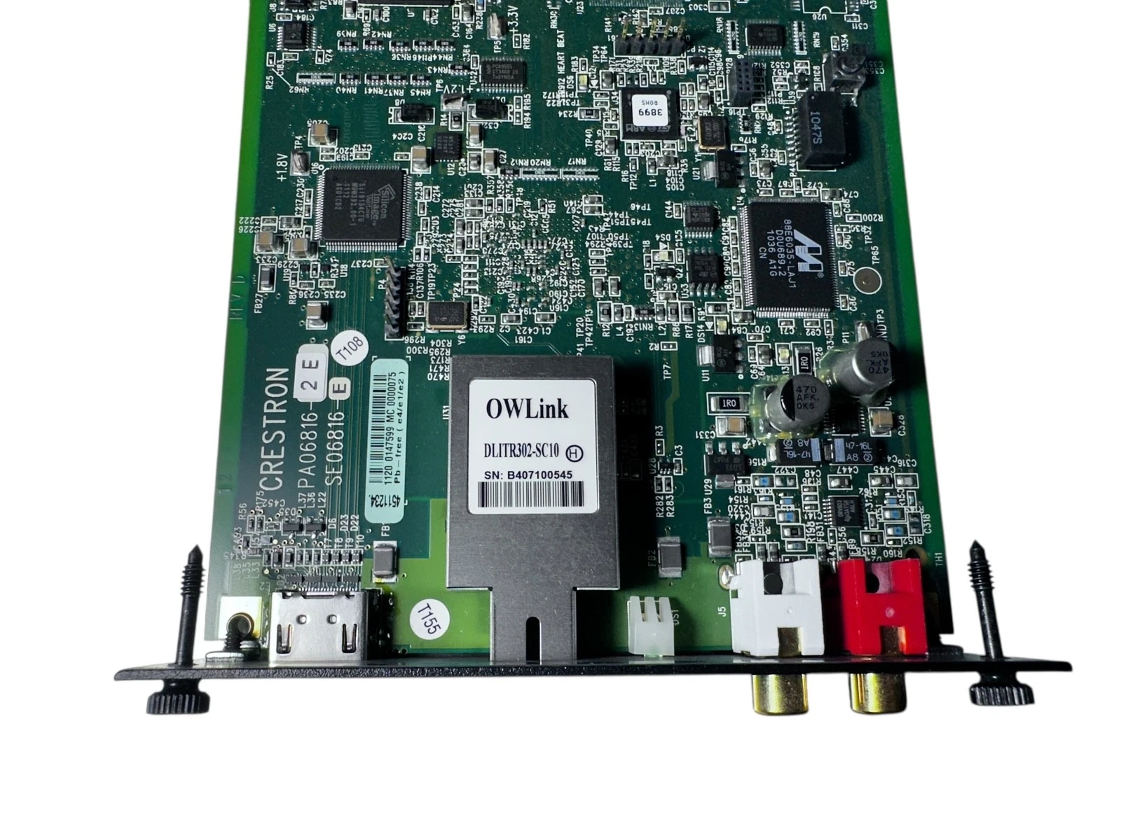 Crestron DMC-S Fiber Optic DM Input Card MMF/SC HDMI Out + Audio Output — photo 5 of 5