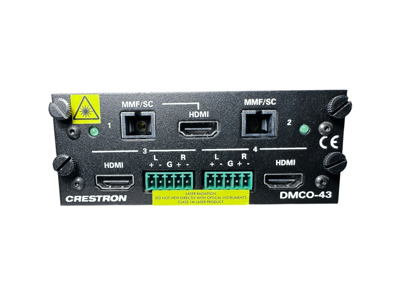 Crestron DMCO-43 DigitalMedia Output Card – HDMI + Fiber MMF/SC – Tested