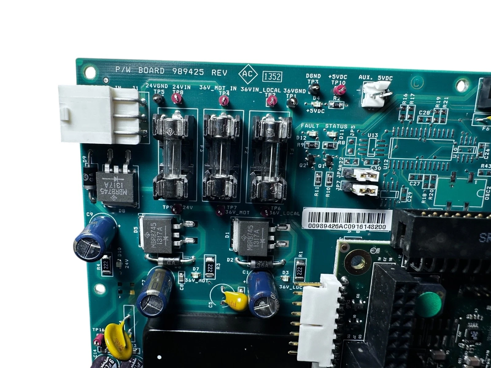 Beckman Biomek NXP SPAN-8 Main Control Board P/N 989425 Rev AC — photo 3 of 8