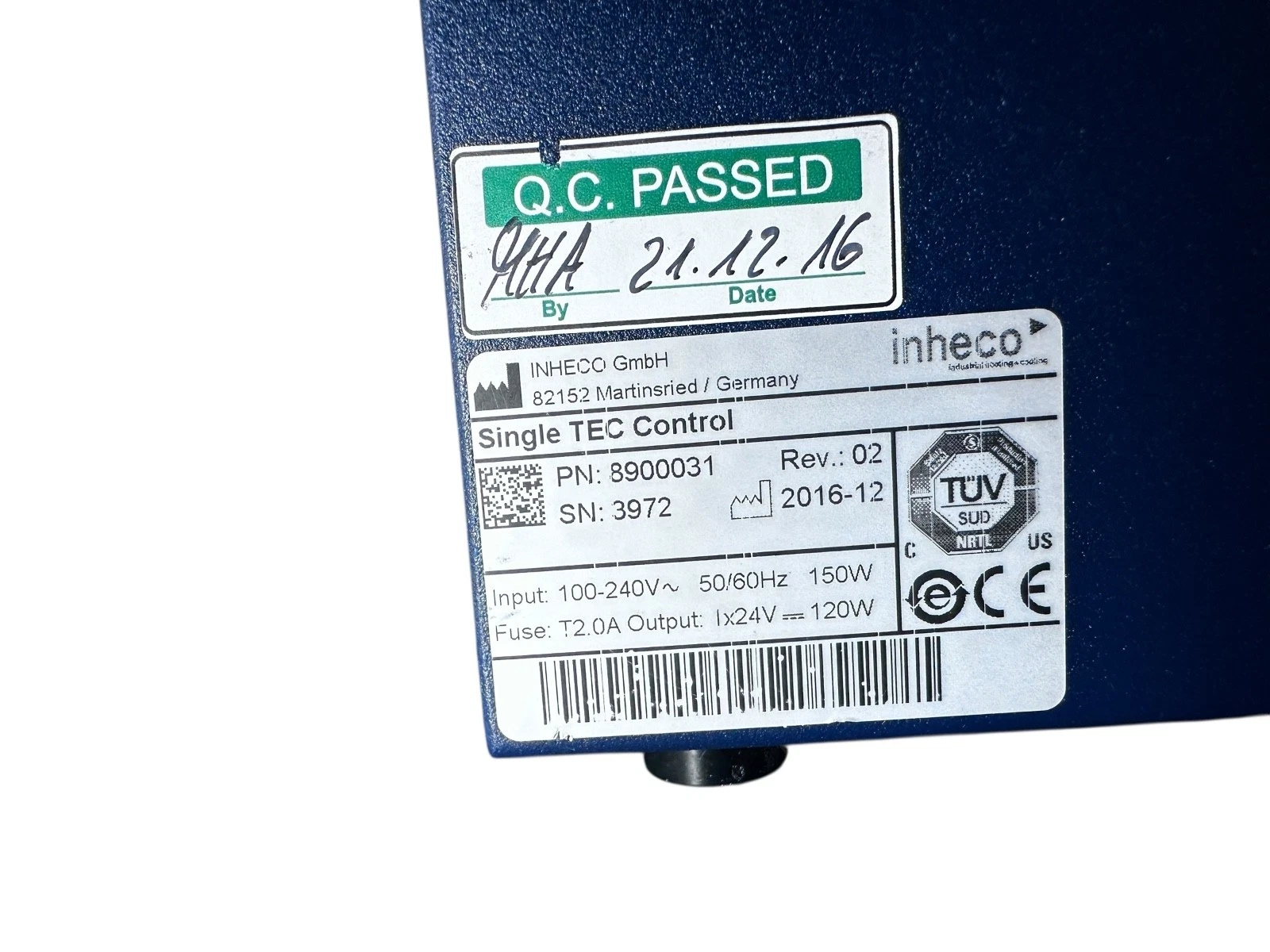 Inheco Single TEC Control Unit Temp & Shaker Controller Lab Module Tested — photo 6 of 8