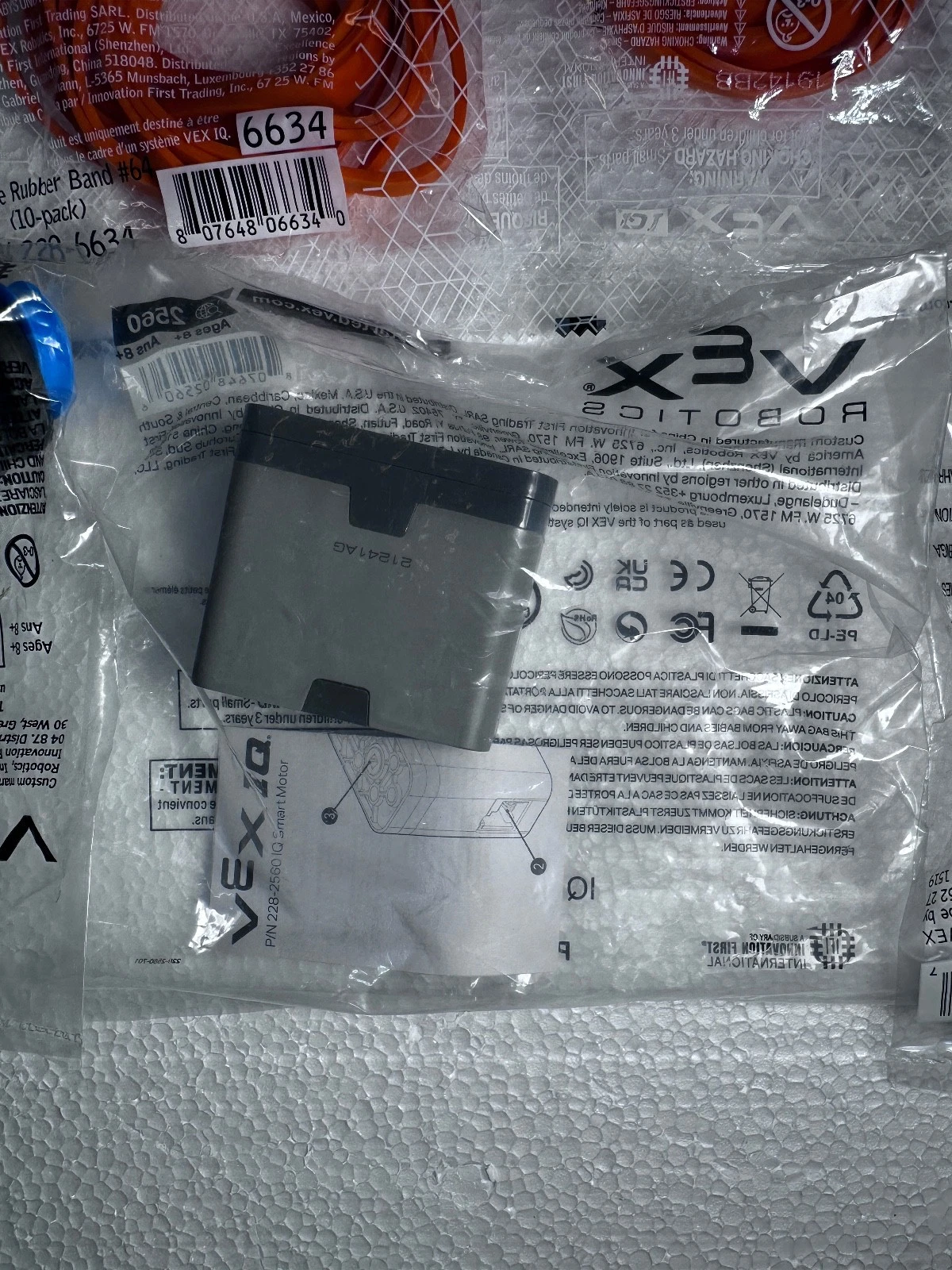 VEX IQ New Old Stock Parts Lot – Connectors, Pulleys, Bands, Cables – Sealed — photo 3 of 14