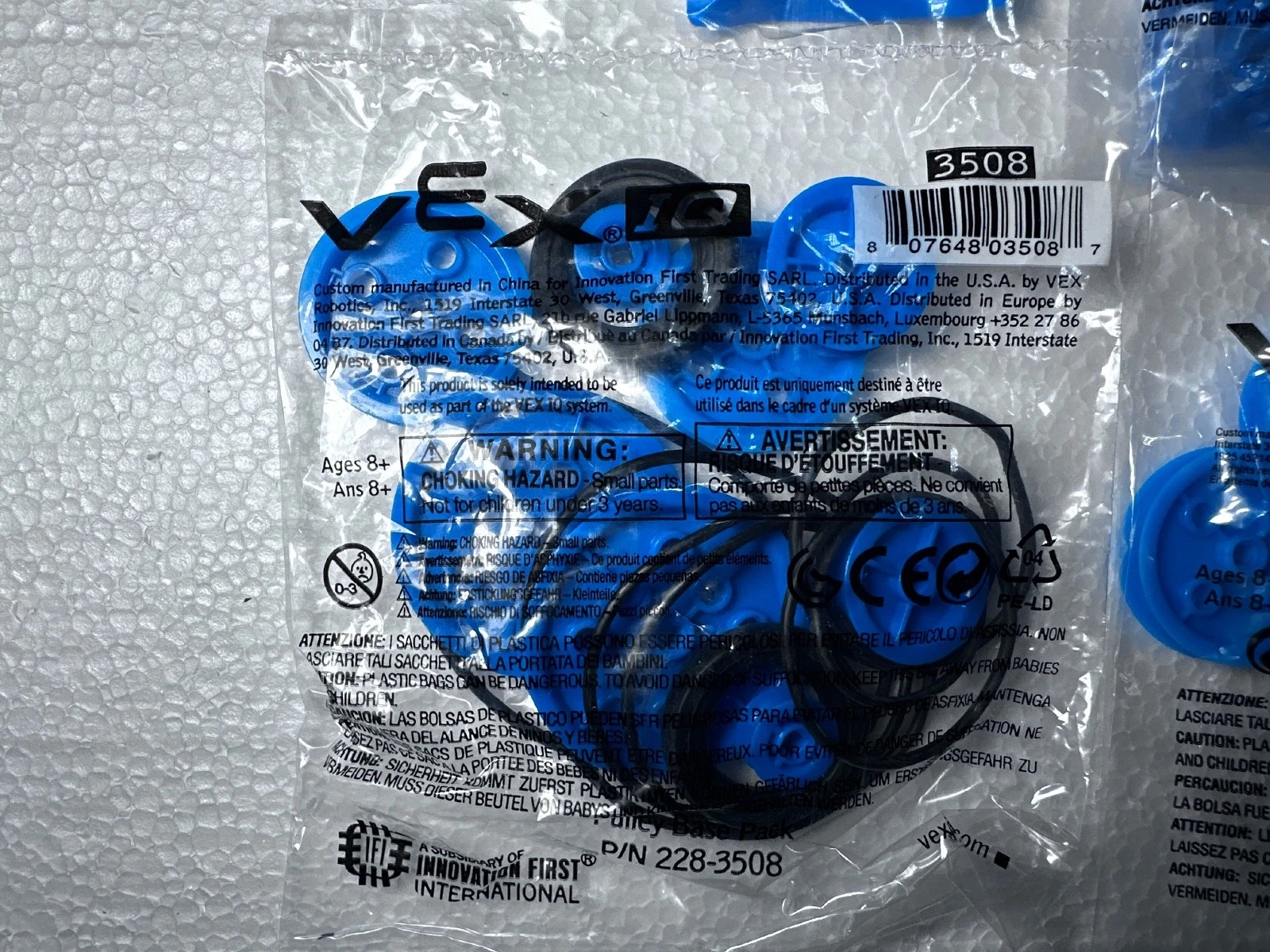 VEX IQ New Old Stock Parts Lot – Connectors, Pulleys, Bands, Cables – Sealed — photo 5 of 14