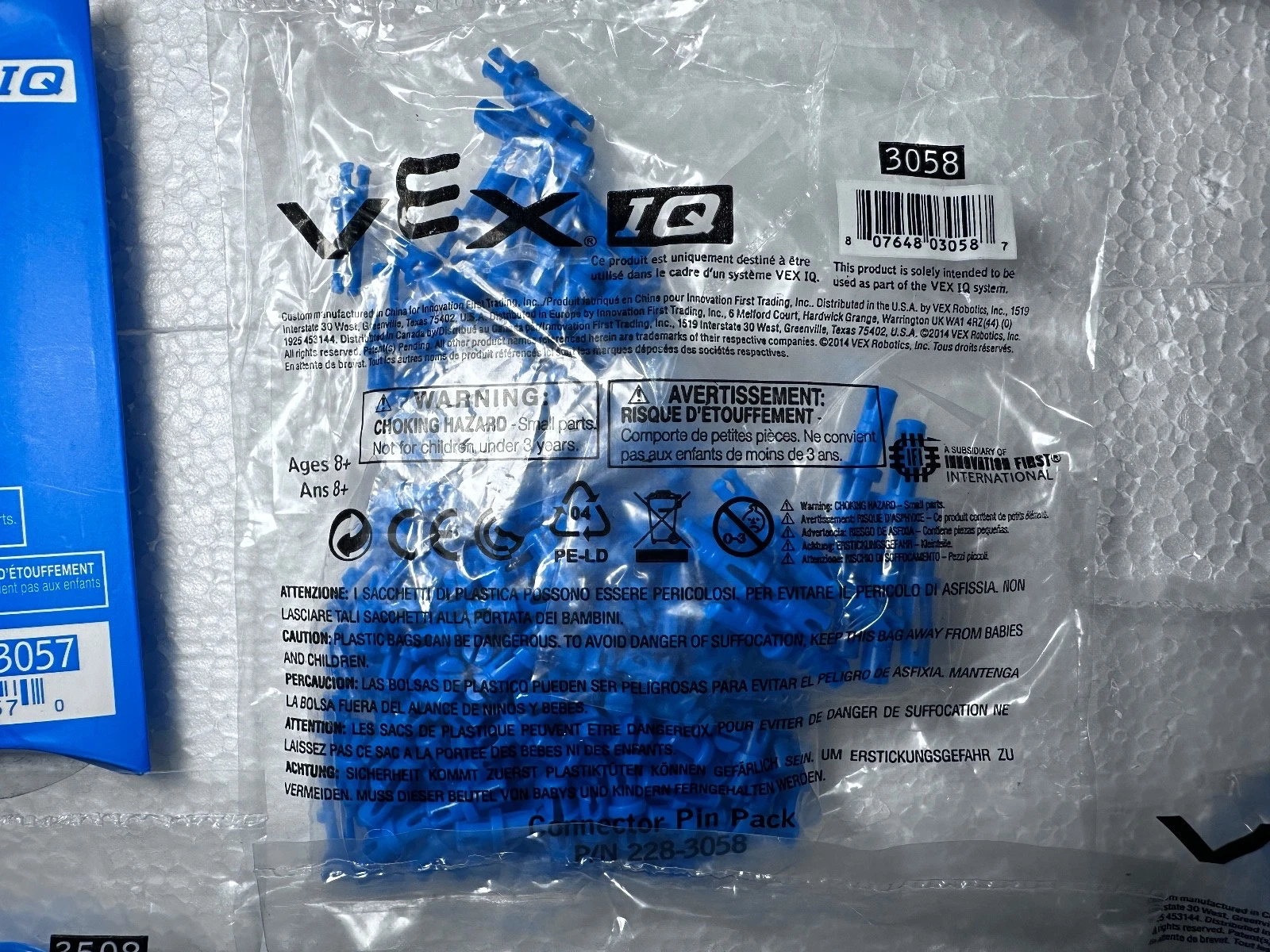 VEX IQ New Old Stock Parts Lot – Connectors, Pulleys, Bands, Cables – Sealed — photo 7 of 14
