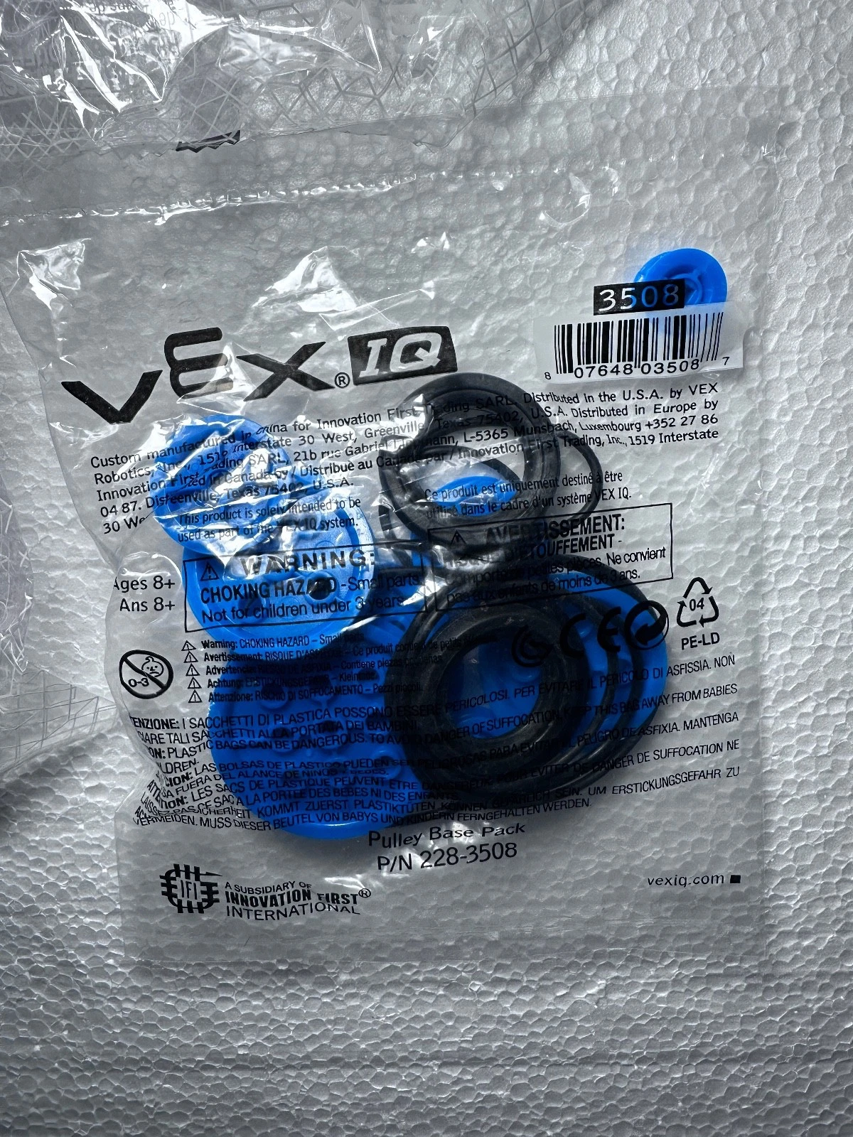 VEX IQ New Old Stock Parts Lot – Connectors, Pulleys, Bands, Cables – Sealed — photo 10 of 14