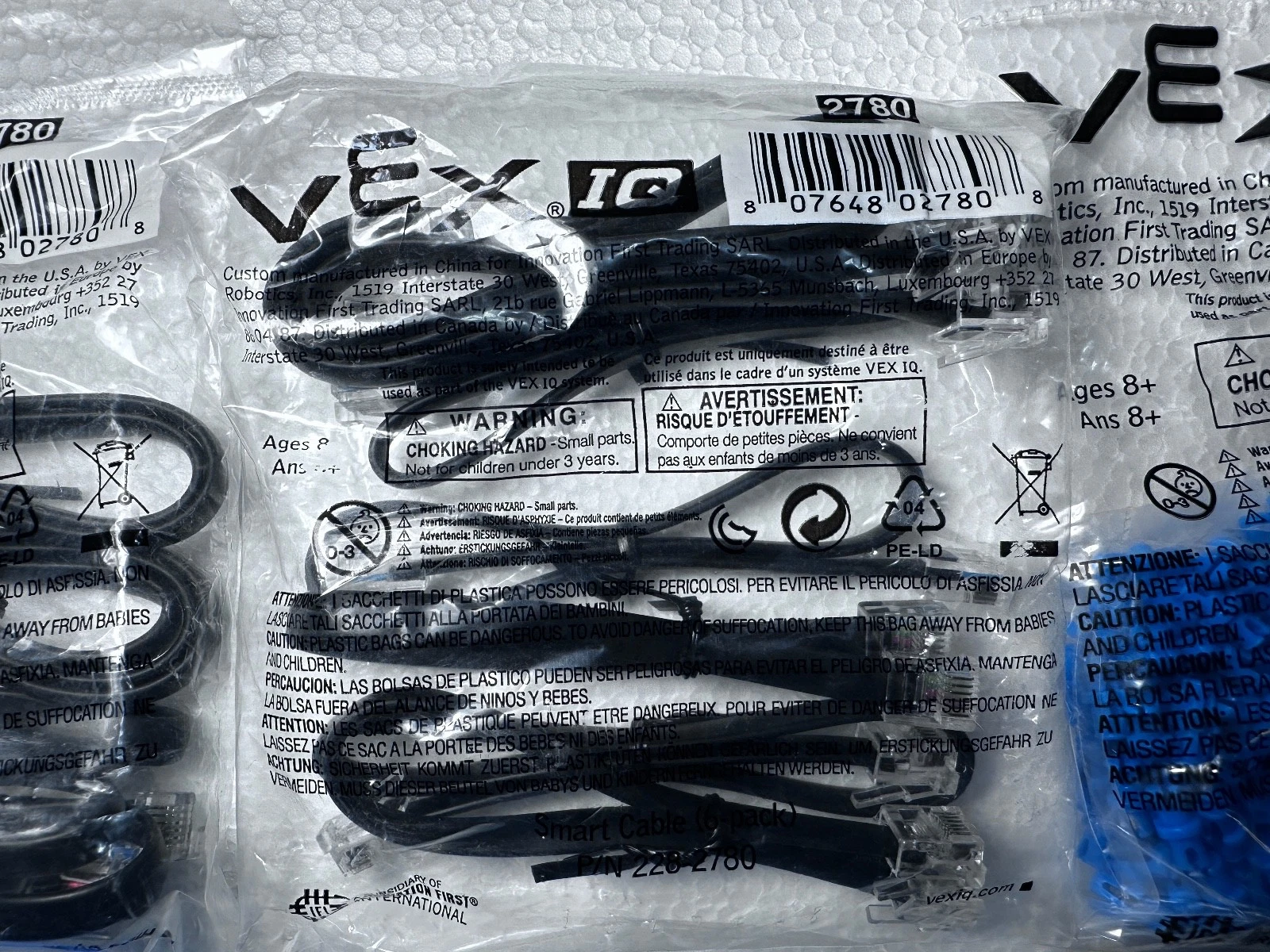 VEX IQ New Old Stock Parts Lot – Connectors, Pulleys, Bands, Cables – Sealed — photo 13 of 14