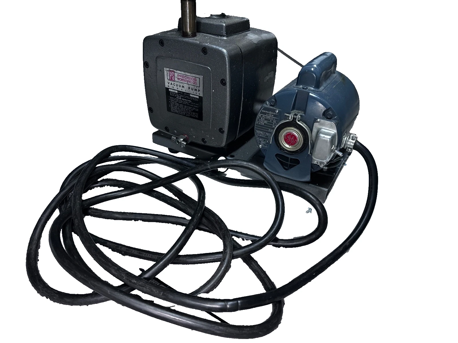 Precision Scientific Model 150 Vacuum Pump | GE 3/4 HP Motor | Tested — photo 5 of 9