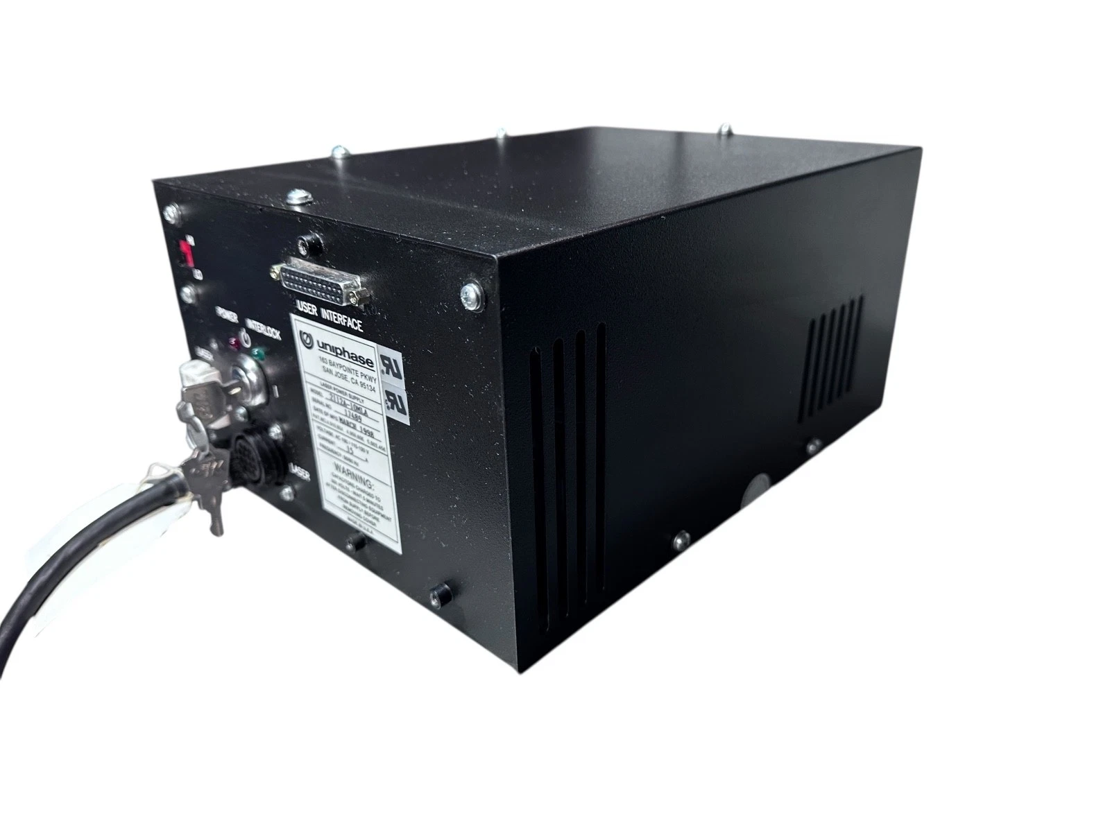 Uniphase 2112A-10MLA Laser Power Supply | Tested | With Key | Works — photo 4 of 7